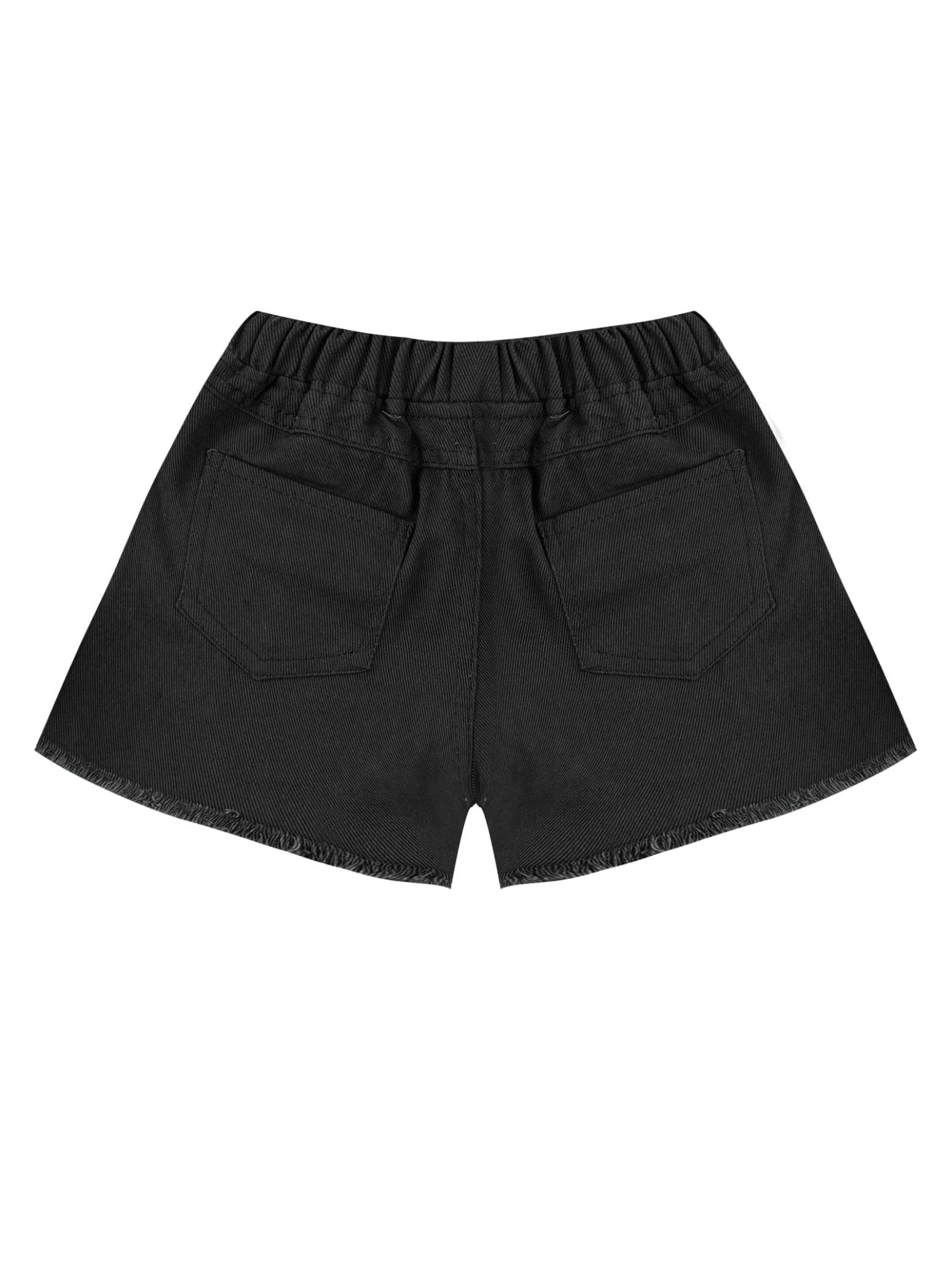 Trendy Distressed Denim Shorts for Girls - High Waisted Ripped Raw Hem Summer Shorts | Casual Mini Shorts for Playdates, Beach & Outdoor Adventures