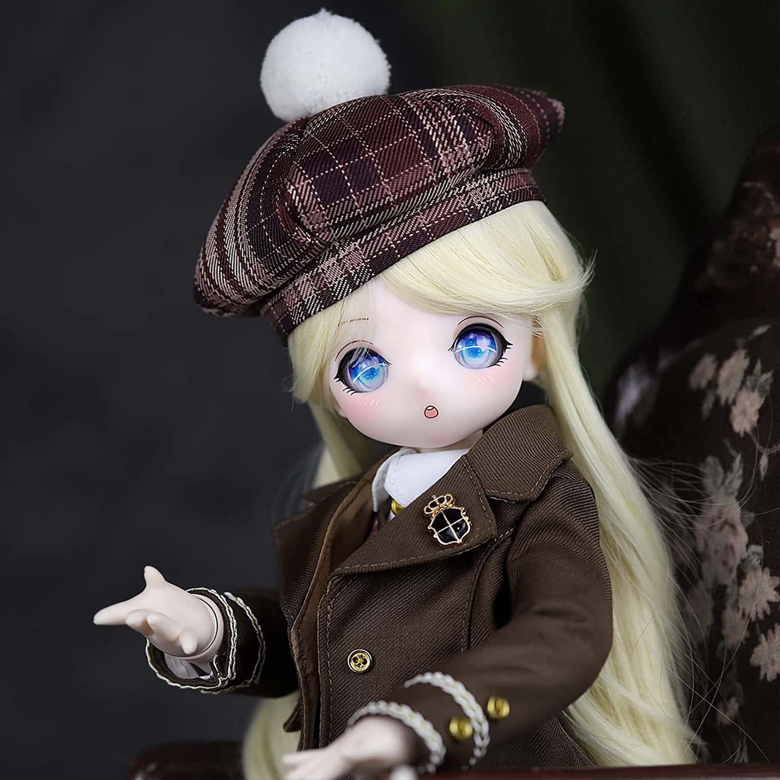 1/4 BJD Dolls - Anime Style 16 Inch Ball Jointed Doll Full Set with Wig, 3D Eyes, Outfit & Shoes | Perfect Gift for Girls & Collectors | Role Play, Photography & Display