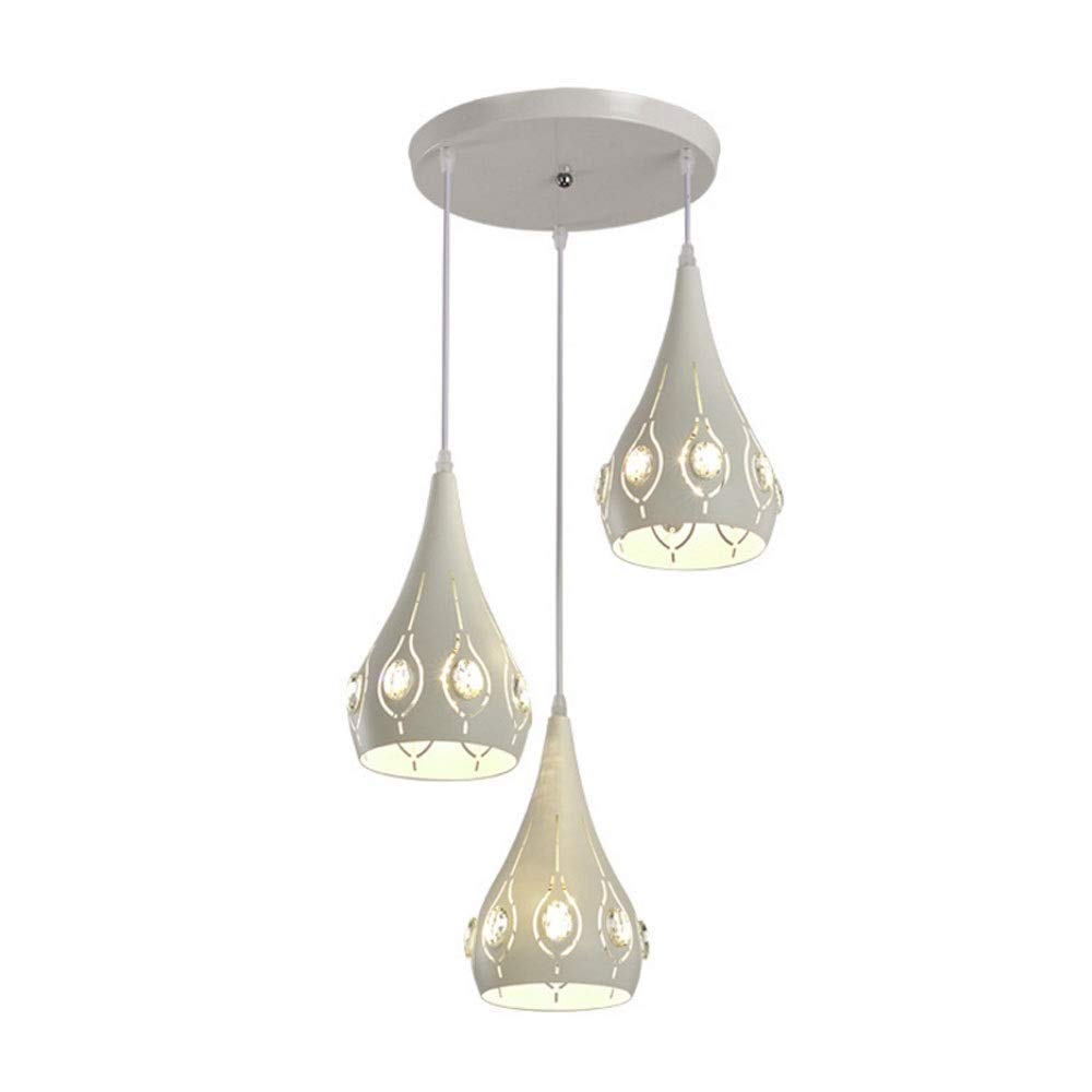 70W 3-Lights Branch-Shaped LED Modern Chandelier - Nordic Style Ceiling Light for Restaurant, Bedroom, Bar & Coffee Shop - Energy Saving Hanging Lamp for Home & Commercial Spaces