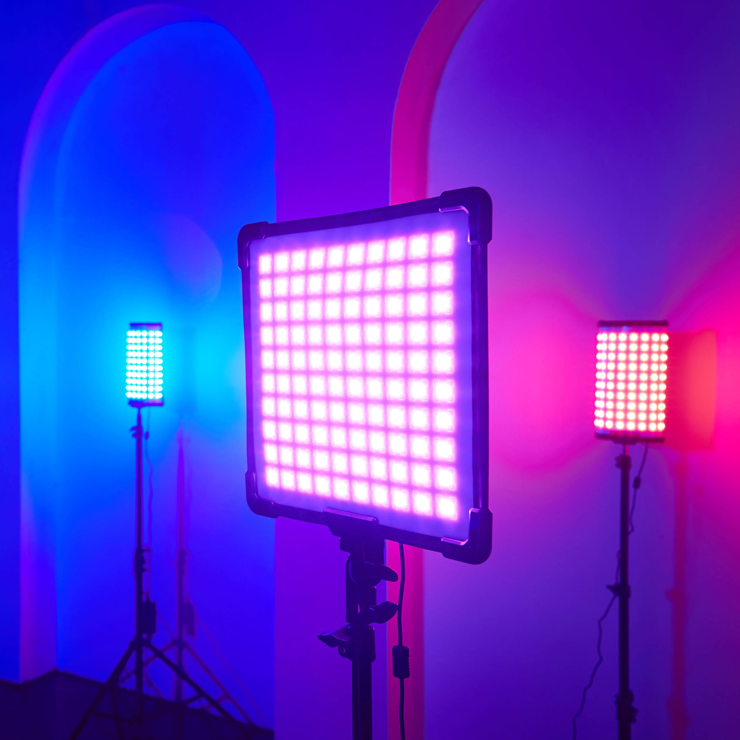 FH50R 1x1 Foot Flexible Handheld RGB LED Studio Light Panel - Perfect for Photography, Videography & YouTube Content Creation