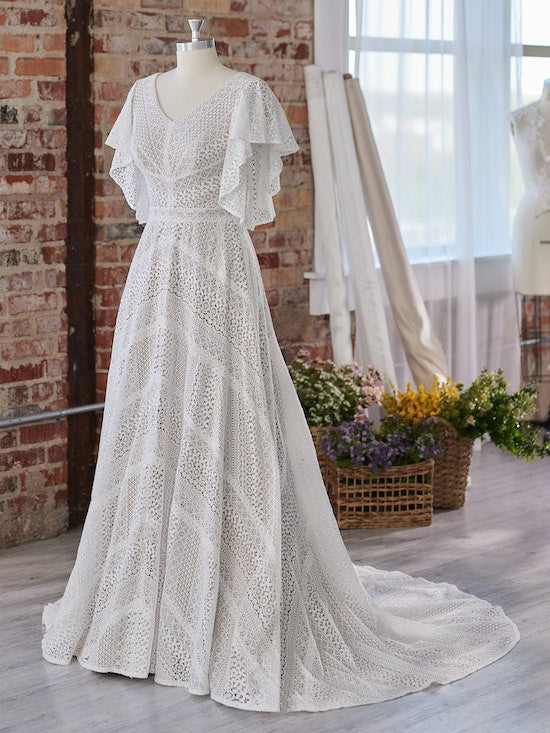 Maggie Sottero Orchid Wedding Dress - Elegant Lace Bridal Gown for Romantic Ceremonies & Formal Events
