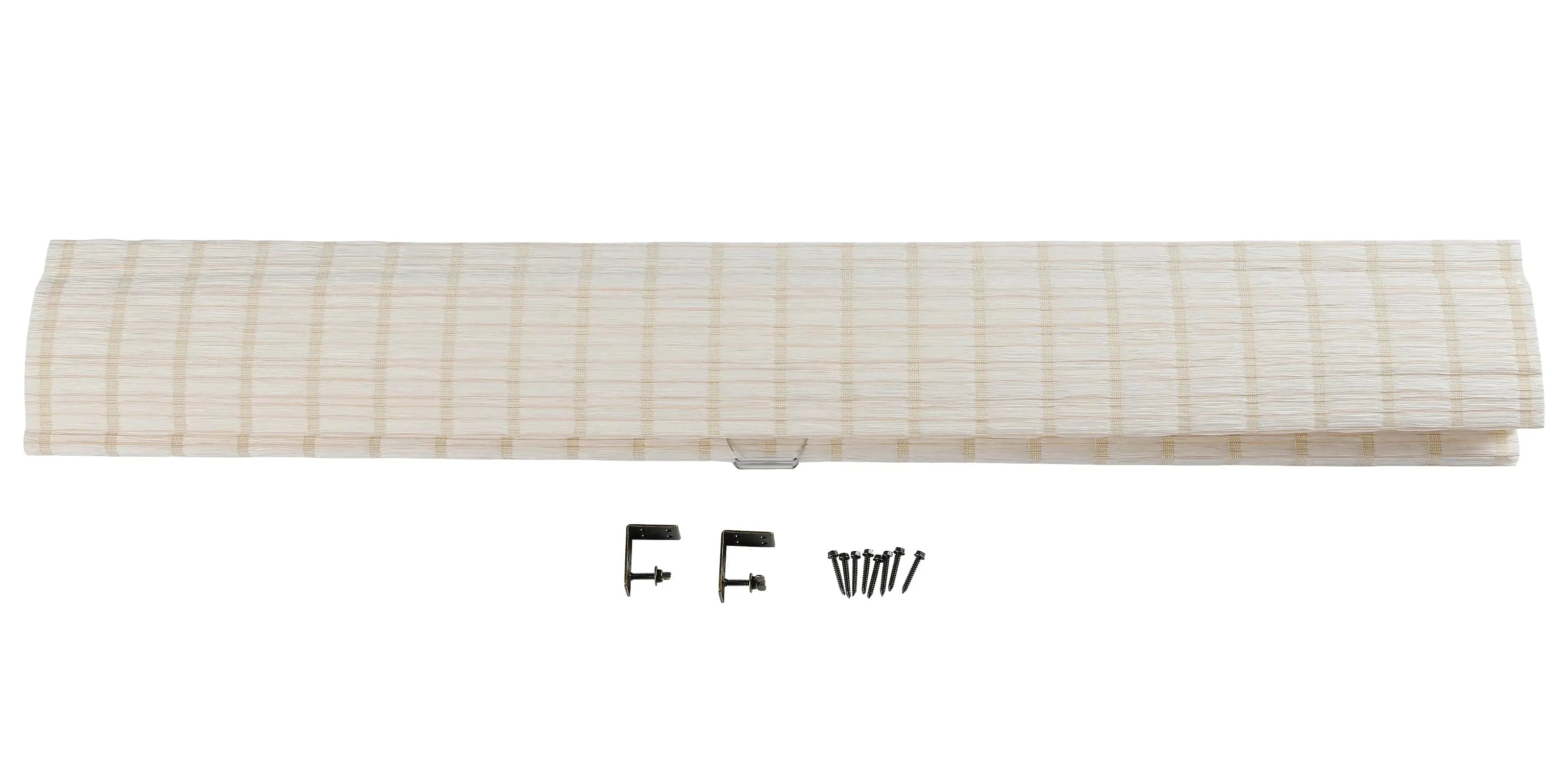 Natural Bamboo Woven Window Shade - Eco-Friendly Paper White Roller Blinds for Home & Office Privacy & Sun Protection
