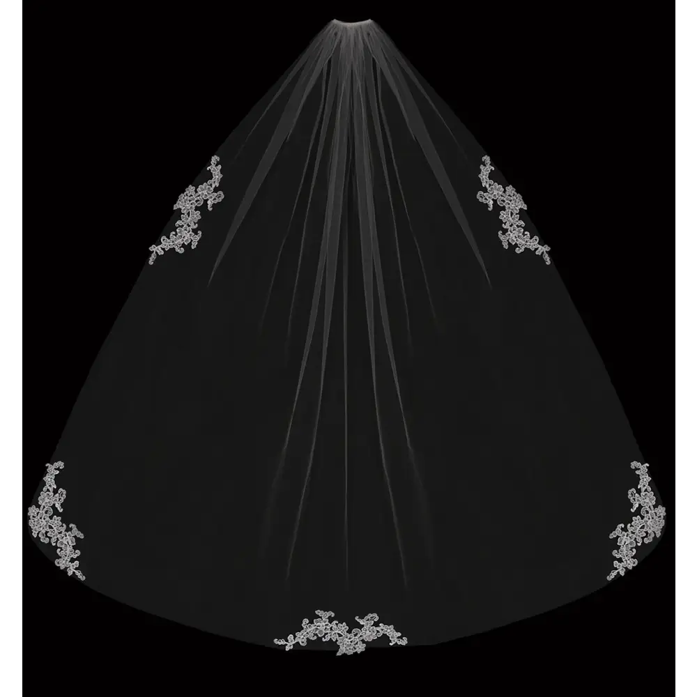 Waltz Bridal Veil V2385WZ - Elegant Wedding Veil for Brides | Perfect for Church Ceremonies, Outdoor Weddings & Photoshoots