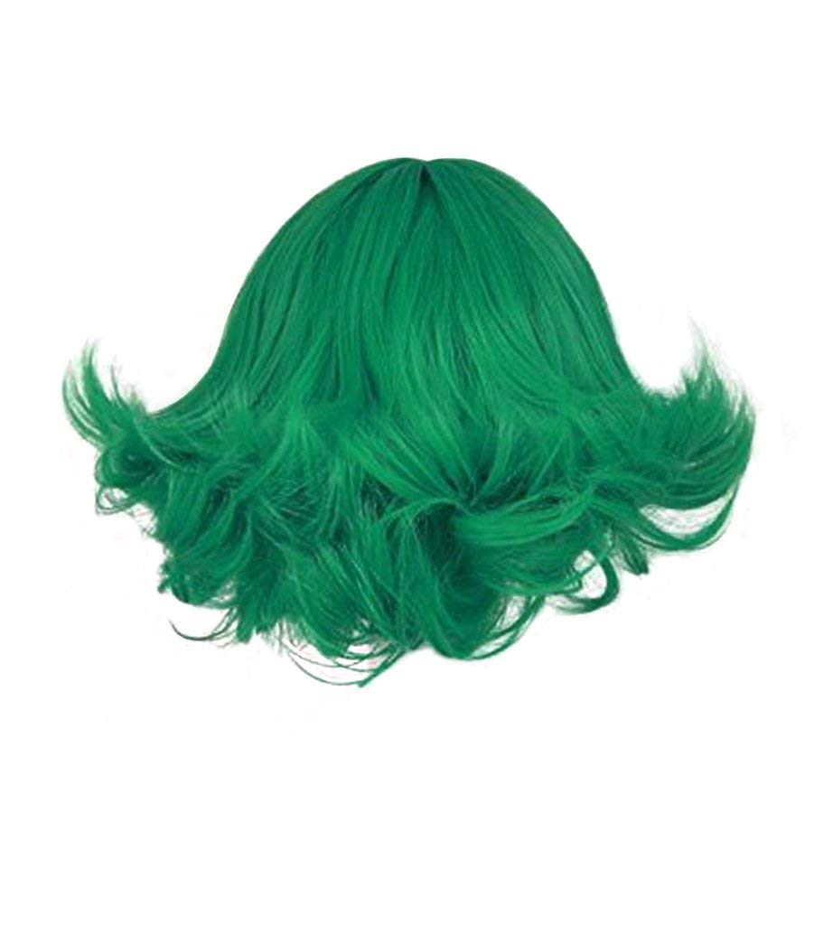Tatsumaki Short Green Anime Cosplay Wig - Perfect for One Punch Man Costume, Halloween, Conventions & Cosplay Events