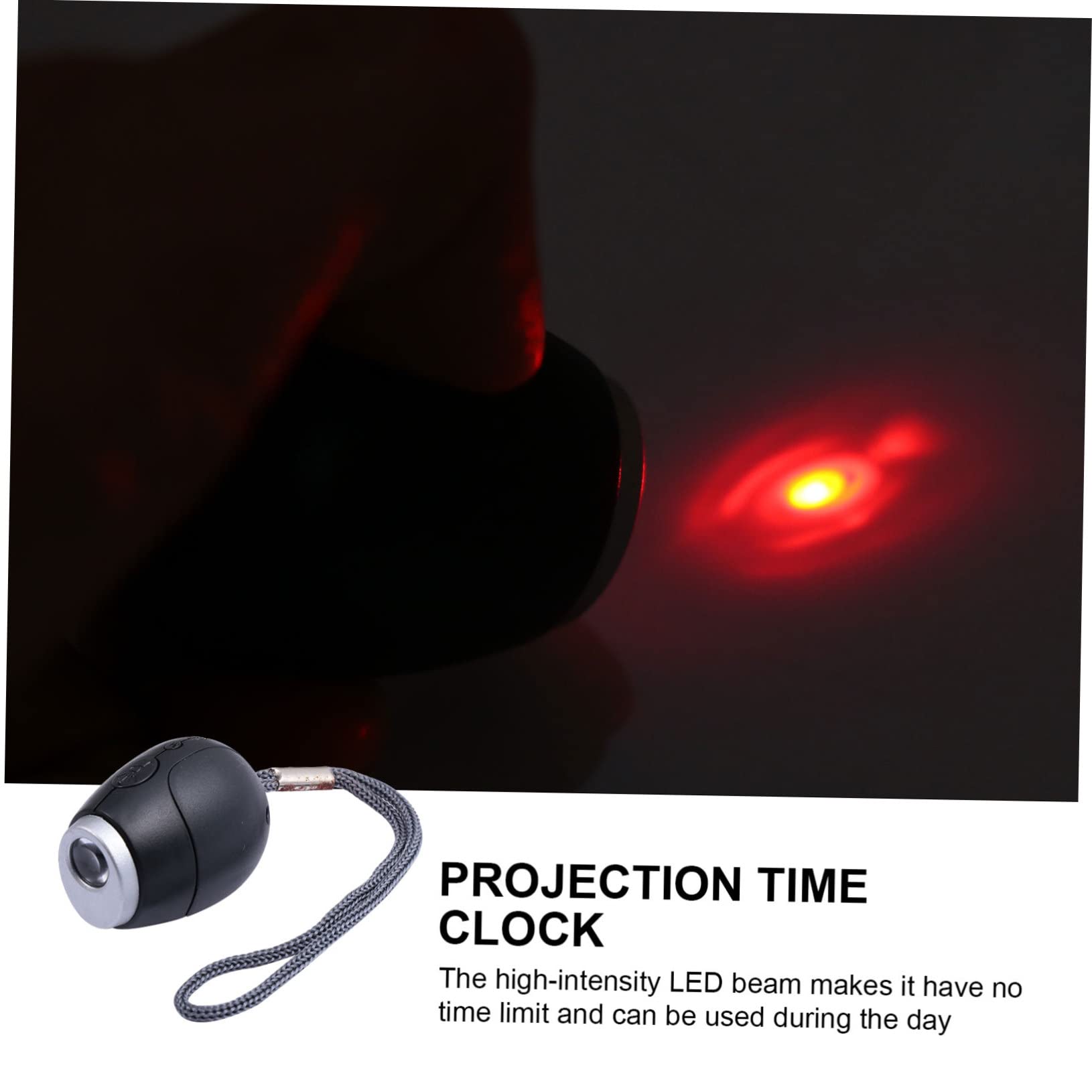 Cabilock 3-Pack Kids Digital LED Projection Alarm Clock Keychain - Portable Travel Clock with Ceiling Time Projector, Timer & Night Light | Perfect for Bedrooms, Travel, Gifts and School Use