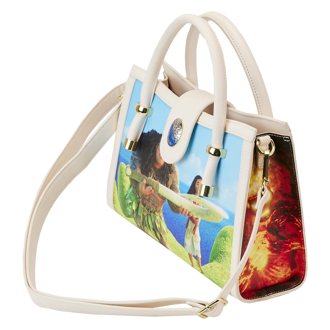 Loungefly Disney Moana Princess Scene Series Crossbody Bag - Stylish Shoulder Purse for Women, Girls | Perfect for Cosplay, Disney Parks, Travel & Everyday Use