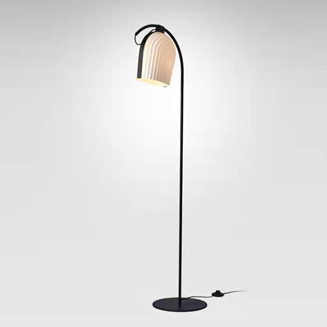 Modern Arc Floor Lamp for Living Room - Adjustable LED Standing Light with Remote Control, Perfect for Reading, Lounge & Bedroom Decor