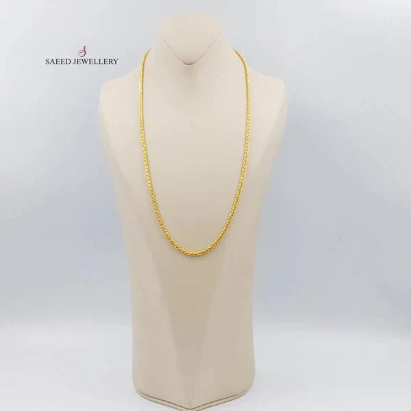 3mm Franco Chain Necklace for Women - Dainty Gold Cuban Link Chain for Layering & Everyday Wear | Perfect for Gifts, Parties & Casual Outfits