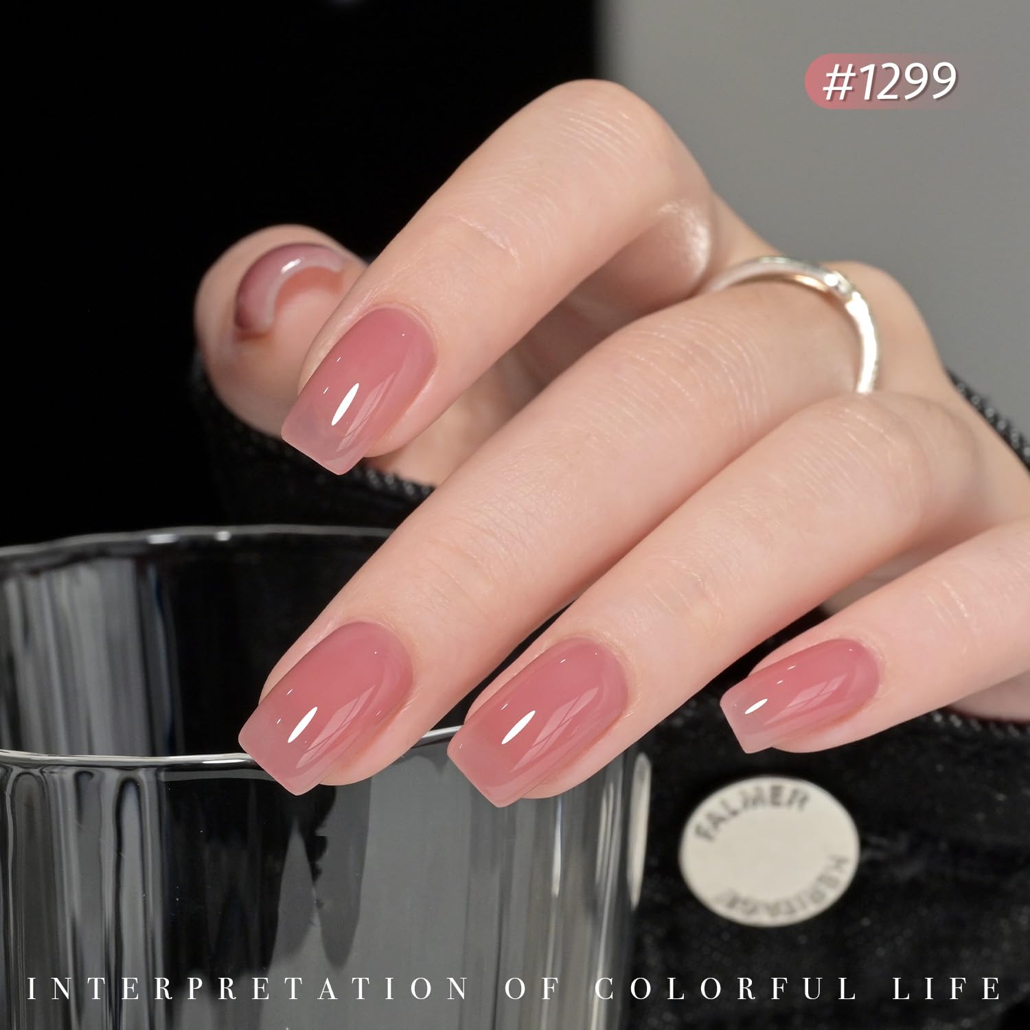 GAOY Jelly Nude Gel Nail Polish Set - 6 Transparent Colors (Sheer Red, Pink, Brown) Soak Off UV Light Cure Gel Polish Kit for Salon & DIY Nail Art at Home | Perfect for French Manicure, Natural Nail Looks & Special Occasions