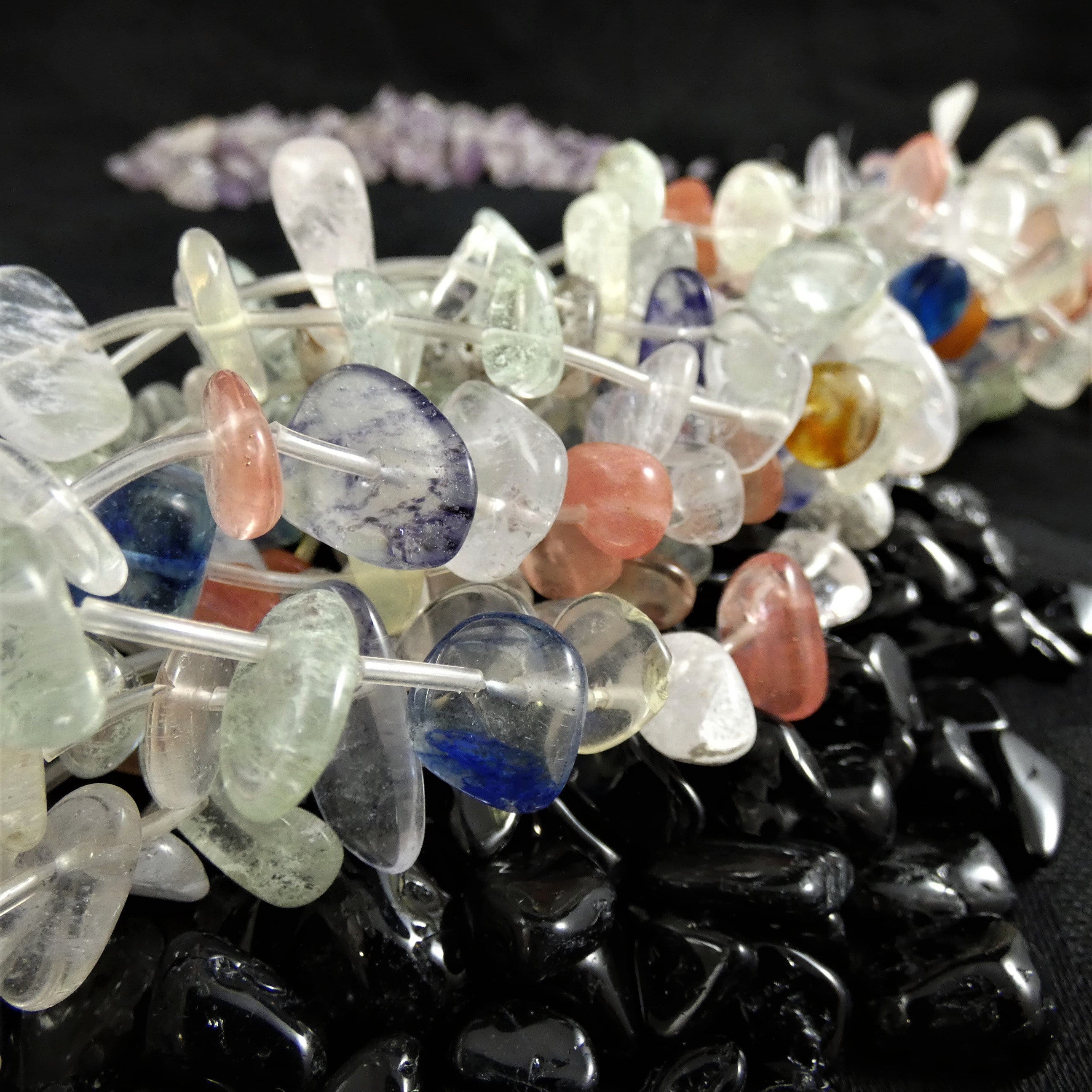 Natural Crackled Quartz Bead Strands for Jewelry Making - DIY Bracelet, Necklace & Craft Supplies - Perfect for Boho, Healing Crystal & Spiritual Jewelry Designs