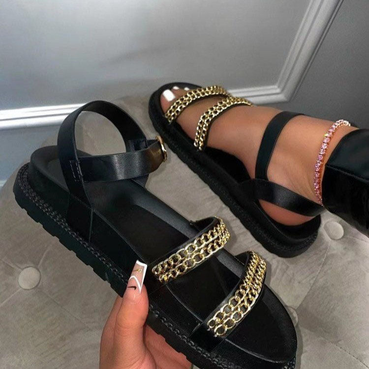 Konhill Comfortable Platform Sandals for Women - Trendy Summer Beach Walking Shoes with Arch Support | Perfect for Outdoor, Vacation & Casual Wear