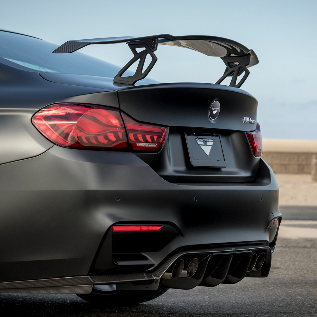 BMW F8X M3 M4 VRS GTS Matte Black Aero Uprights V Style™ - Performance Upgrade for Track & Street Racing - Enhance Aerodynamics & Style