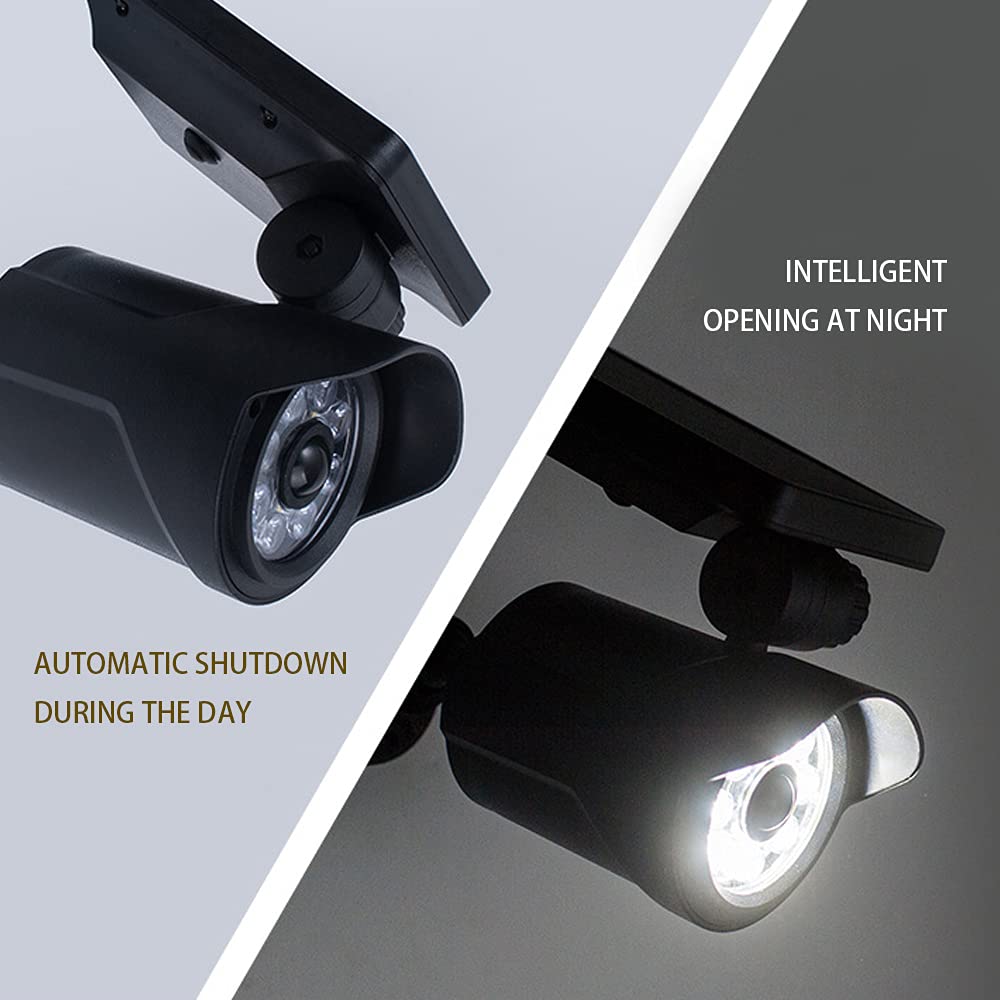 8 LED Solar Motion Sensor Lights - 500 Lumen Waterproof Security Flood Lights for Garage, Yard, Driveway & Pathway - Outdoor Lighting for Home Safety & Energy Savings