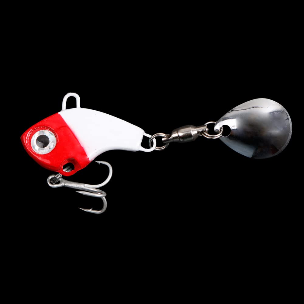 VIB Tail Spinners - Metal Bass Fishing Lures Kit with Tackle Box | Freshwater & Saltwater