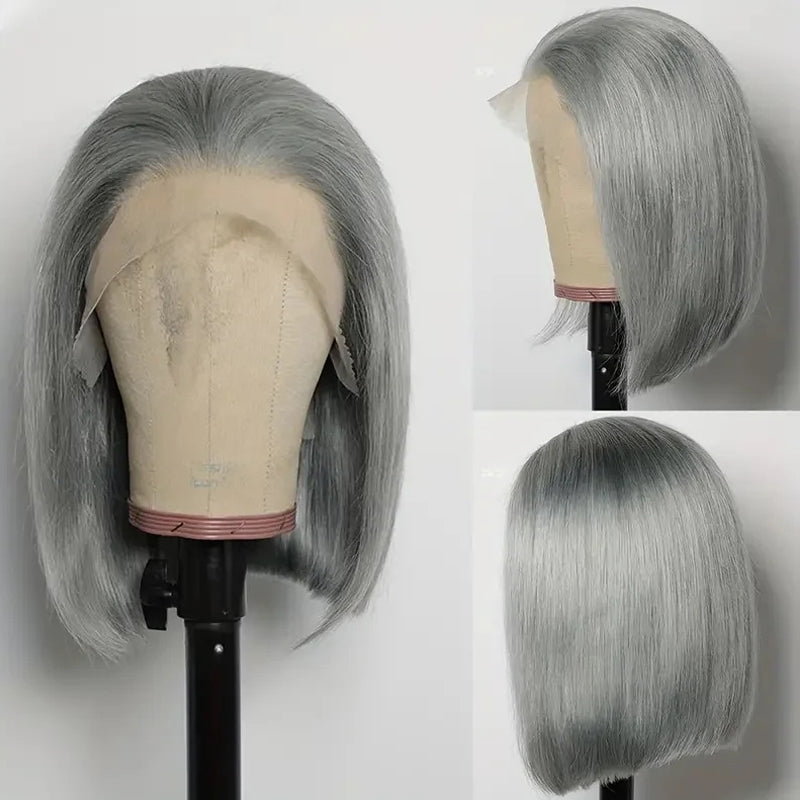 Eullair Blonde Straight Short Bob 13x4 Lace Front Wig - 100% Human Hair for Women & Girls | Summer Fashion, Cosplay, Daily Wear & Special Occasions