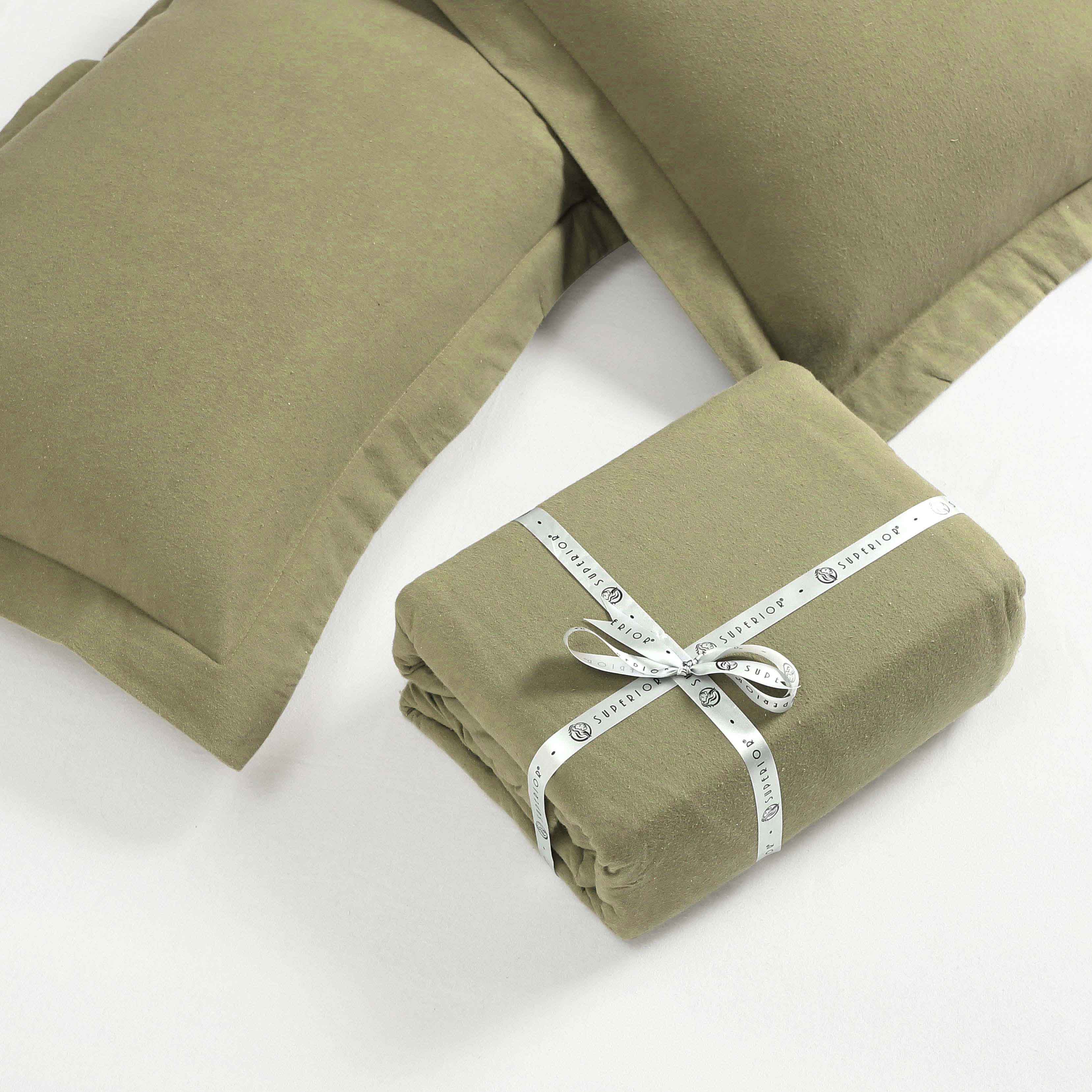 Premium Rome Flannel Cotton Solid Brushed Duvet Cover Set - Soft & Cozy Queen/King Size Bedding for Winter Warmth & Comfort