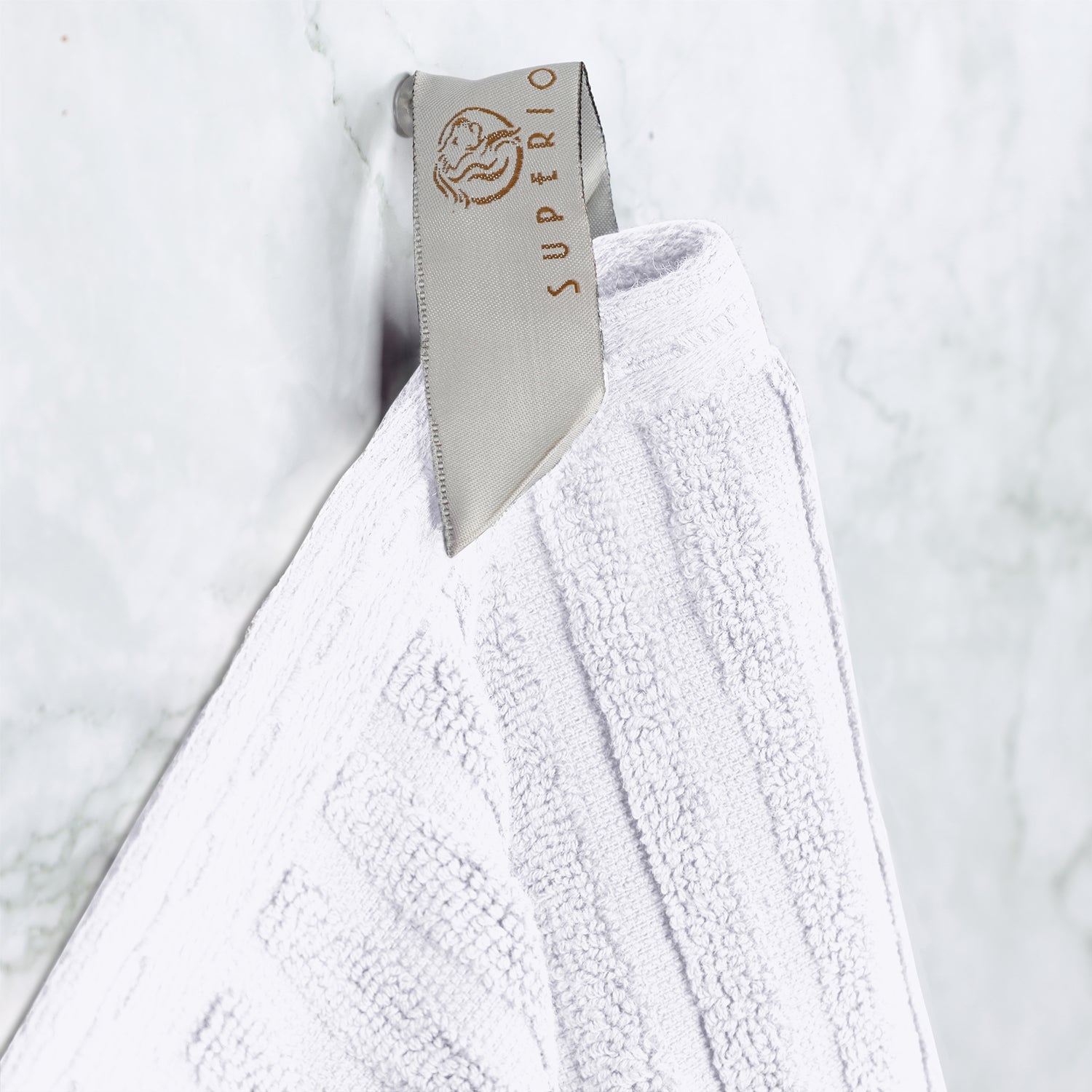 Premium Soho Ribbed Textured Cotton Bath Towel Set - Ultra Absorbent, Quick-Drying Hand & Bath Towels for Spa, Gym, and Luxury Home Use