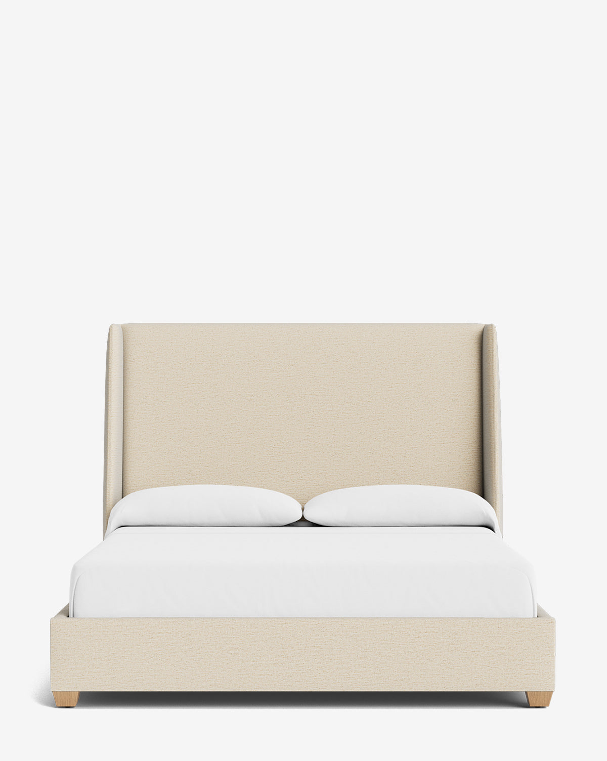 Walt Bed Tall Headboard - Queen Size Upholstered Bed Frame with Adjustable Height - Perfect for Modern Bedroom Decor & Small Spaces