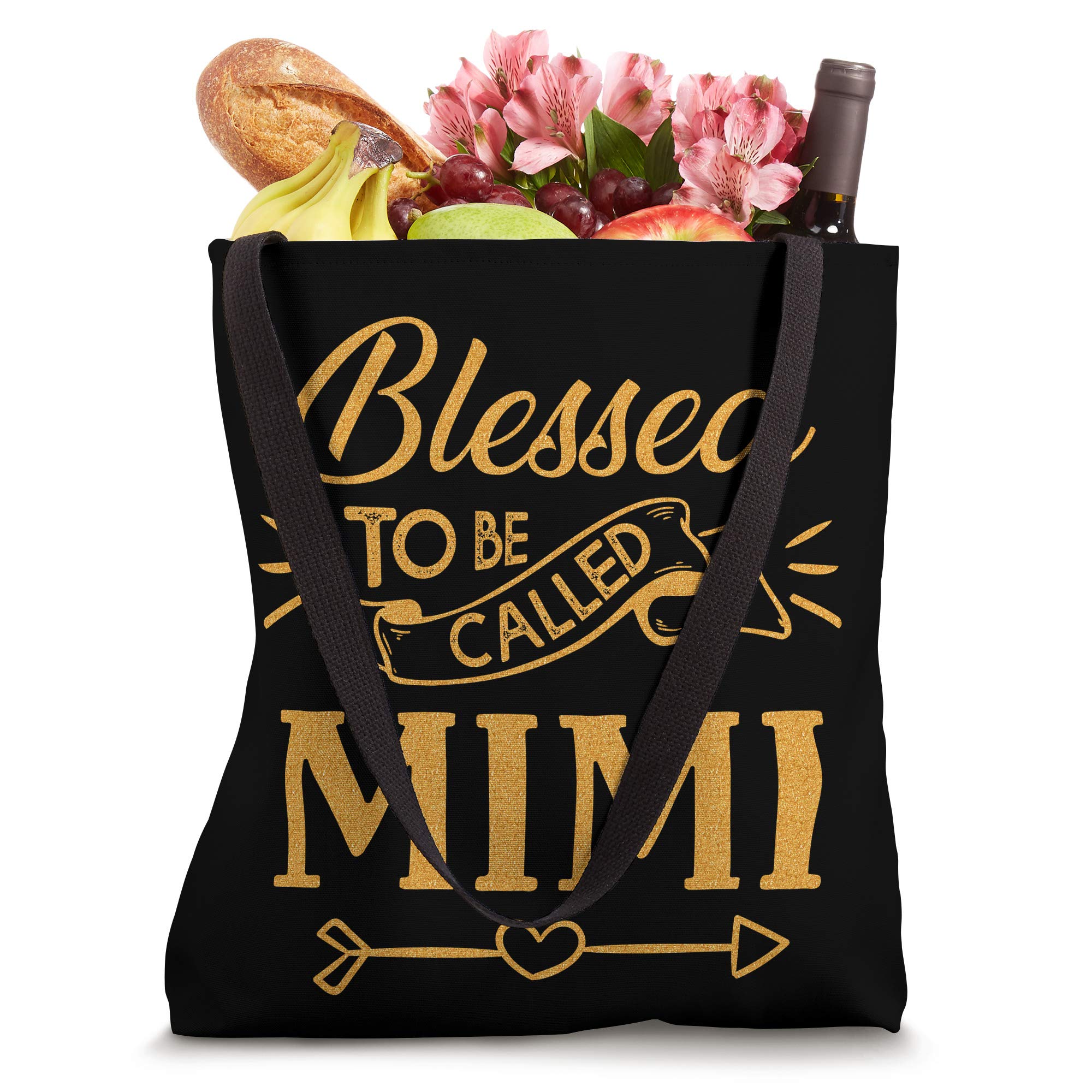Blessed To Be Called Mimi Tote Bag - Premium Mother's Day Gift for Women - Durable Canvas Tote with Inspirational Quote - Perfect for Work, Shopping & Beach Outings