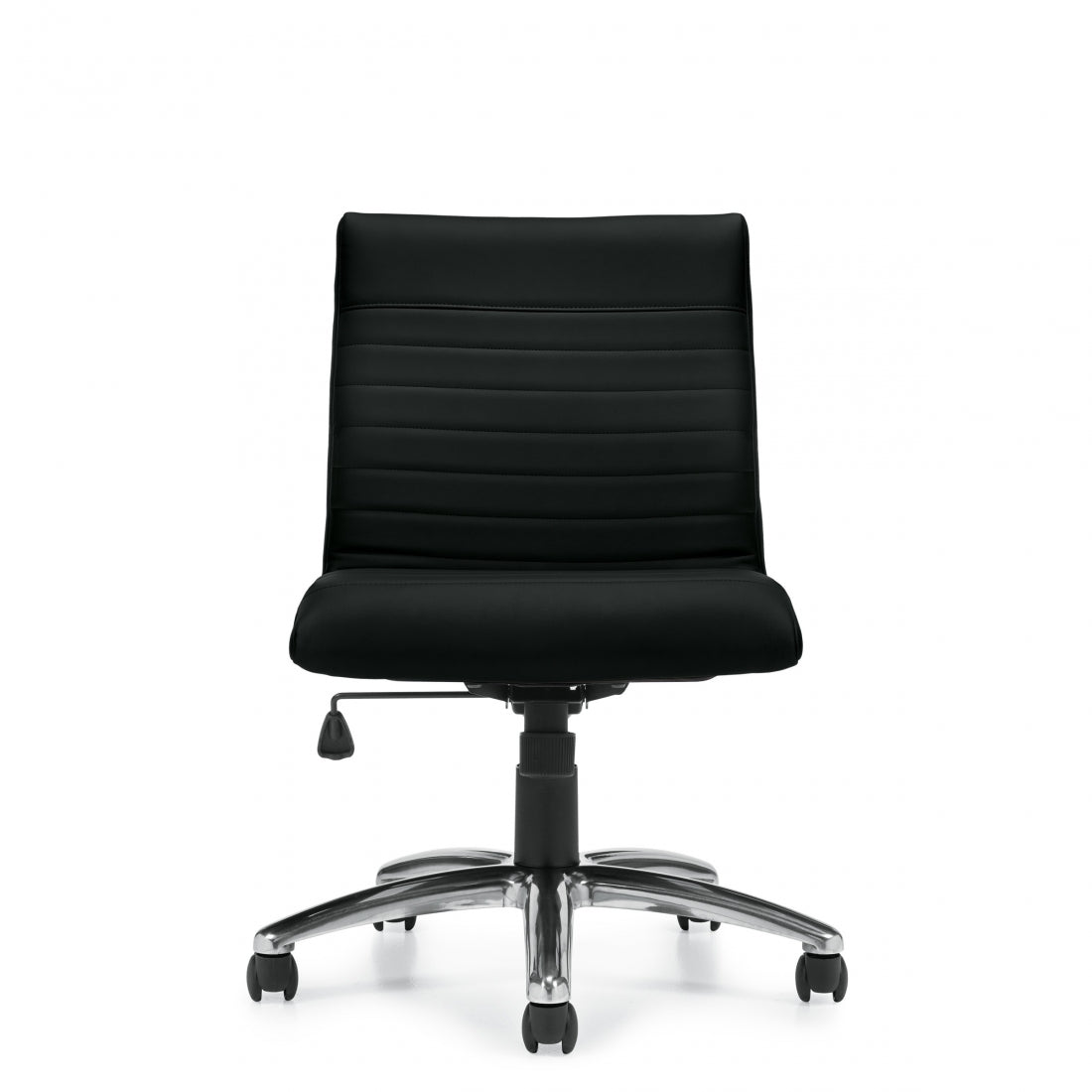 Low Back Luxhide Tilter Armless Office Chair by Offices To Go (OTG11735) - Ergonomic Computer Desk Chair for Home & Office Workspace