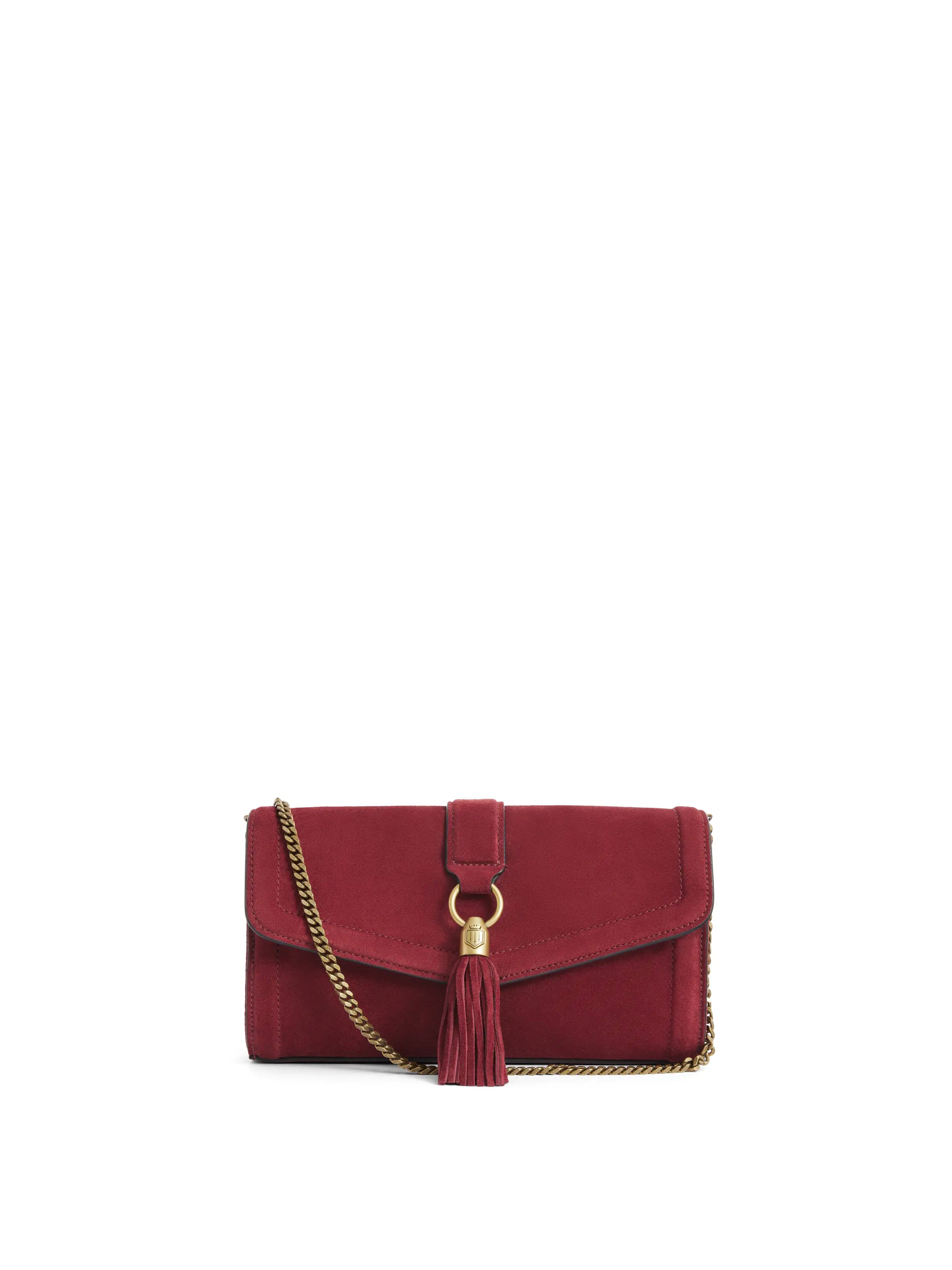 Langham Clutch Ruby - Elegant Women's Evening Bag for Parties, Weddings & Special Occasions | Small Handheld Purse with Rhinestone Accents | Perfect for Date Night & Formal Events