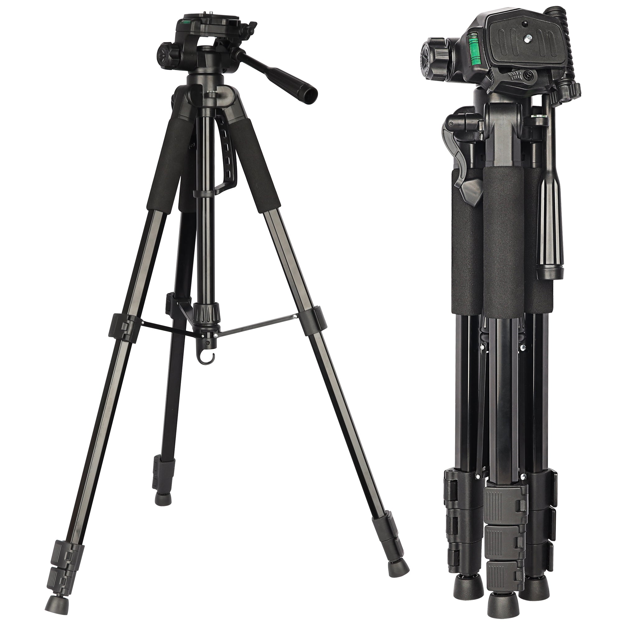 iOgrapher Multi Use Tripod III with Fluid Head - Professional Video Camera Tripod Stand for DSLR, Smartphone, and Action Cameras - Perfect for Vlogging, Live Streaming, and Film Making