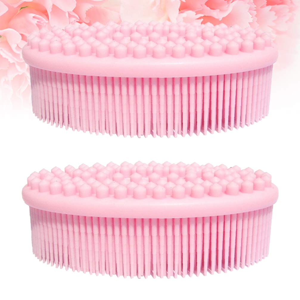 Milisten 2-Pack Exfoliating Bath Brush Set - Long Handle Back Scrubber, Scalp Massage Shampoo Brush & Body Skin Scrubber for Shower, Spa & Elderly Care - Perfect for Deep Cleansing & Relaxation