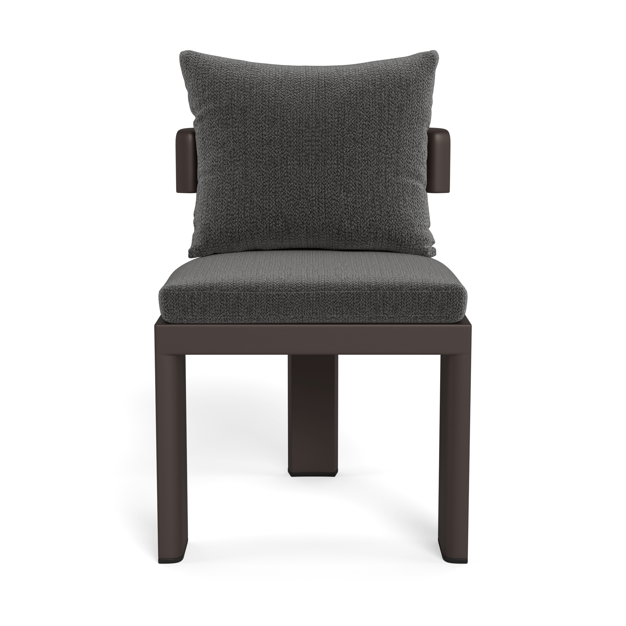Victoria Aluminum Armless Dining Chair - Modern Outdoor/Indoor Dining Chair for Patio, Restaurant, and Kitchen - Lightweight & Durable Metal Chair