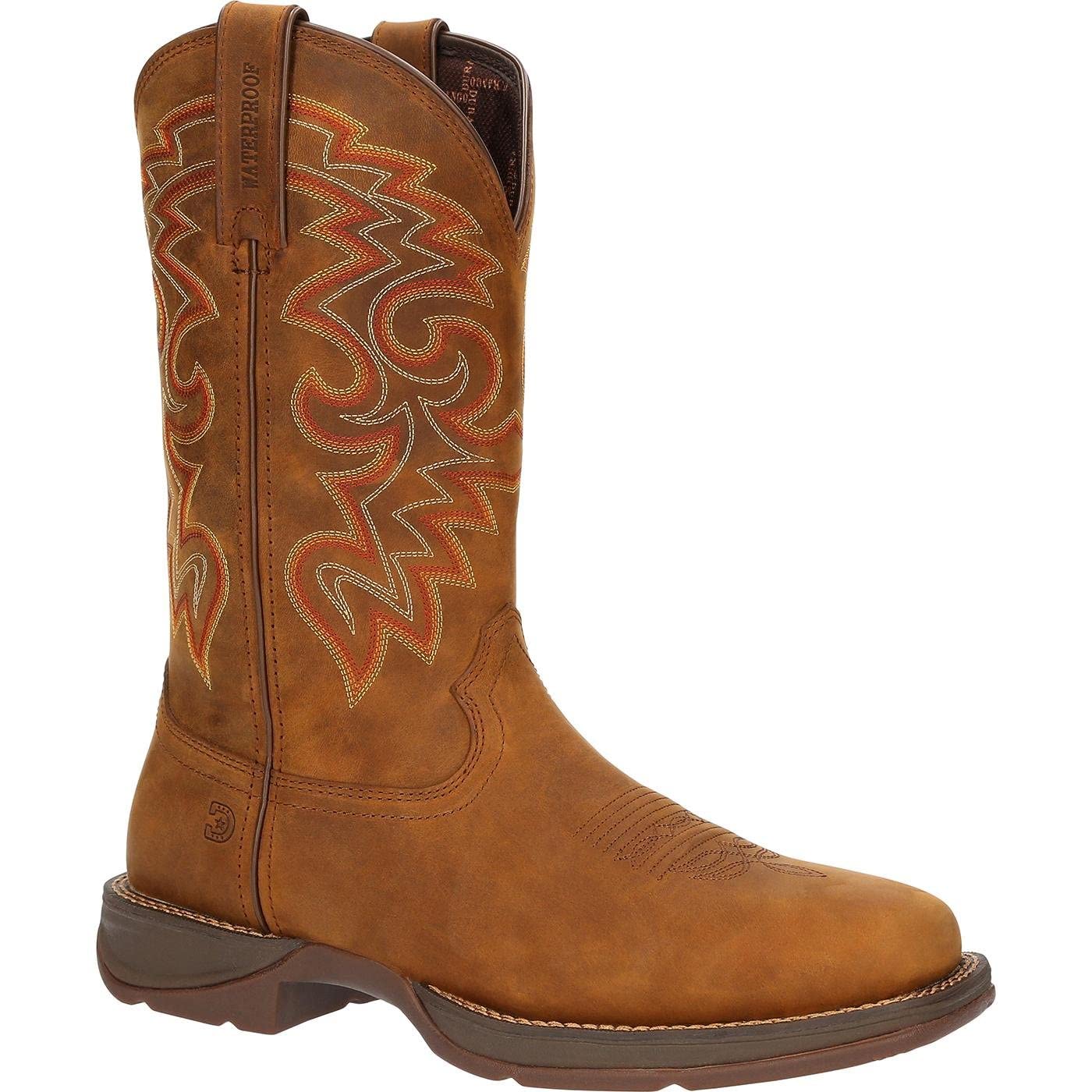 Durango Men's Rebel Western Boot - Genuine Leather Cowboy Boots for Men, Comfortable & Durable Riding Boots - Perfect for Rodeo, Country Music Festivals & Outdoor Adventures