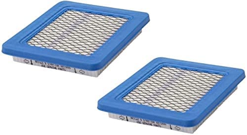 LODOICEA Flat Air Filter Cartridge 2 Pack - Compatible with Briggs & Stratton 491588S Lawn Mower & Small Engine Replacement - Perfect for Outdoor Power Equipment Maintenance