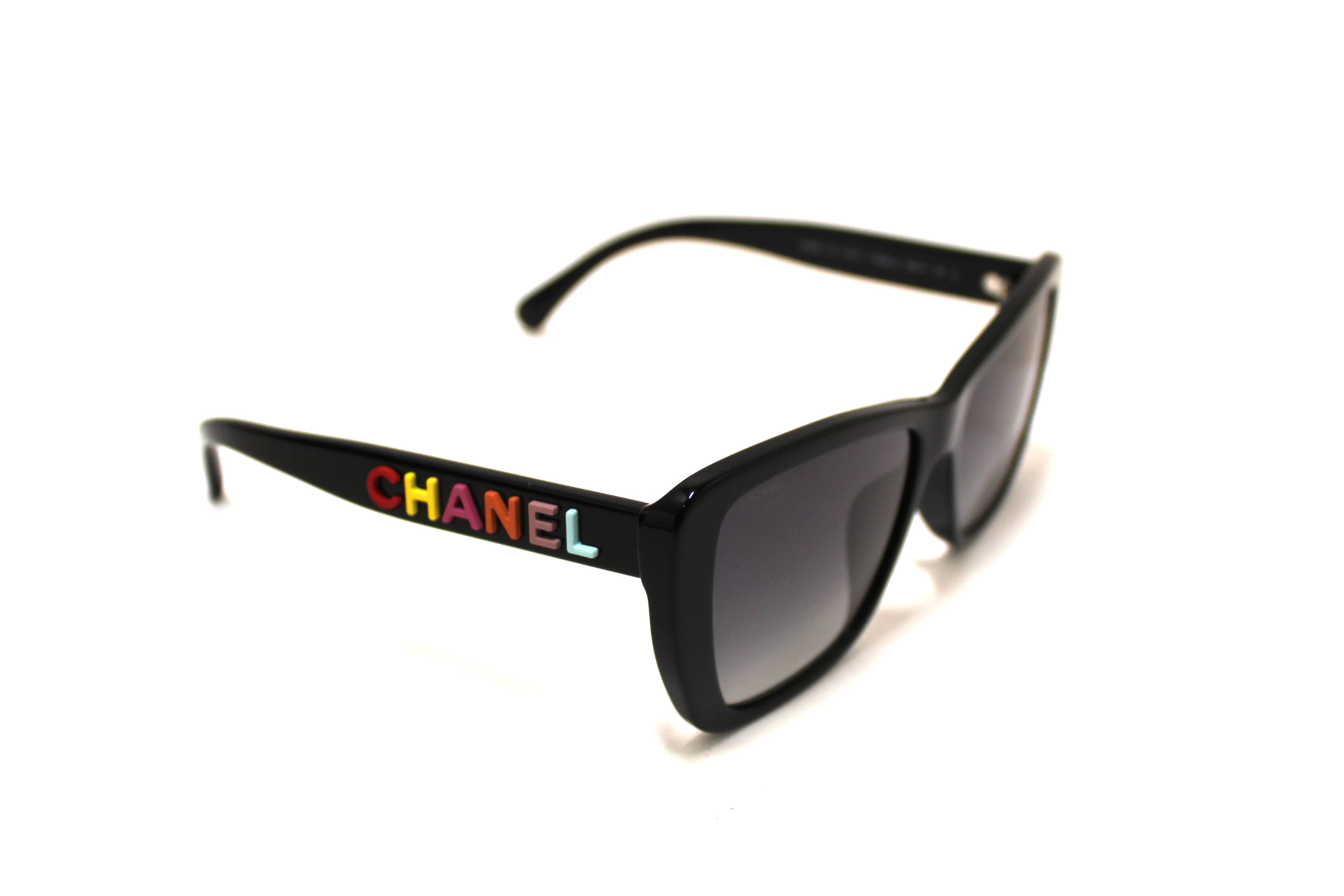 Authentic Chanel Black Polarized Butterfly Sunglasses 71548A - Luxury UV Protection for Women, Perfect for Beach, Driving & Fashion Outfits