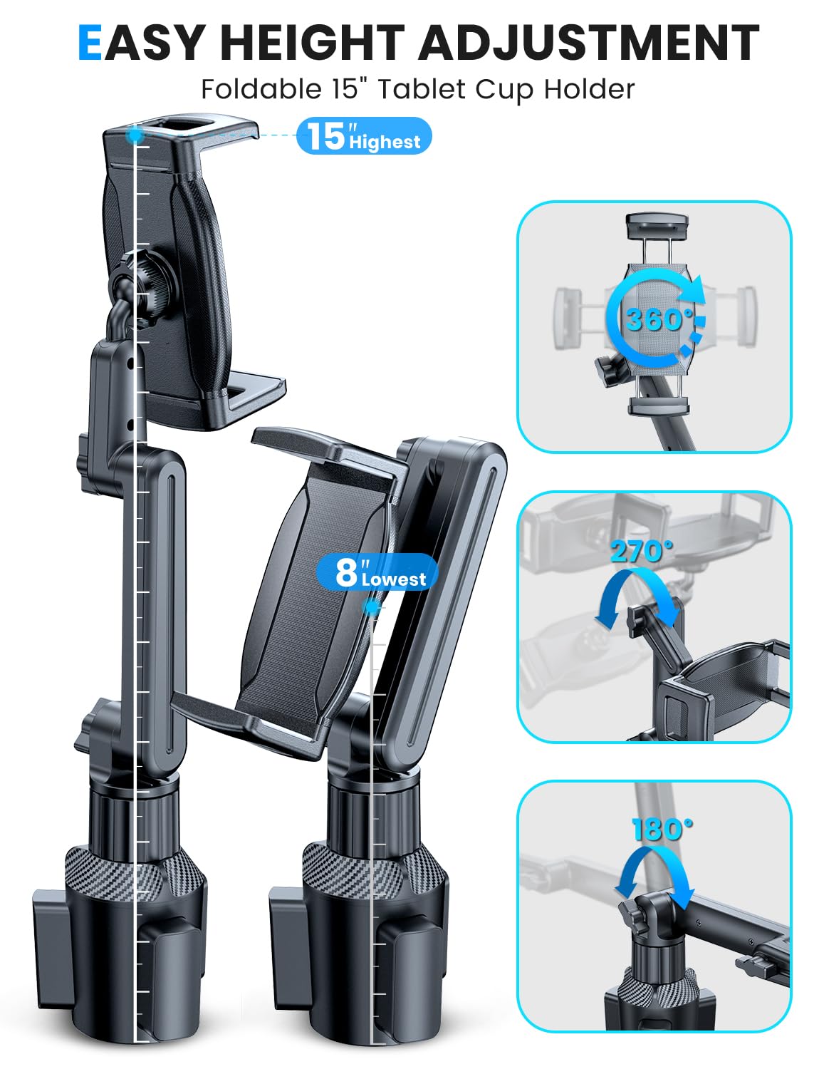Car Tablet Holder for iPad & Phone (6