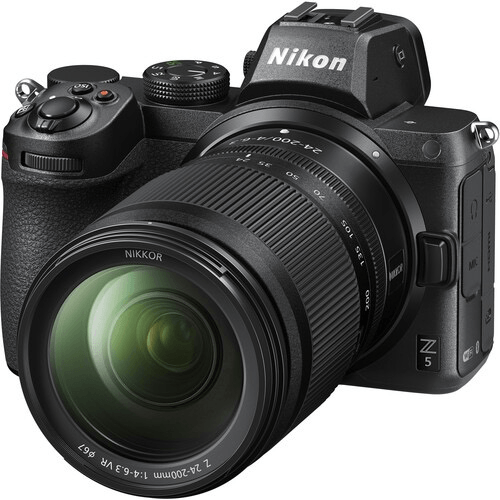 Nikon Z 5 Mirrorless Digital Camera with 24-200mm f/4-6.3 VR Lens - Full Frame 4K Video, Eye AF & IBIS for Travel, Vlogging & Photography