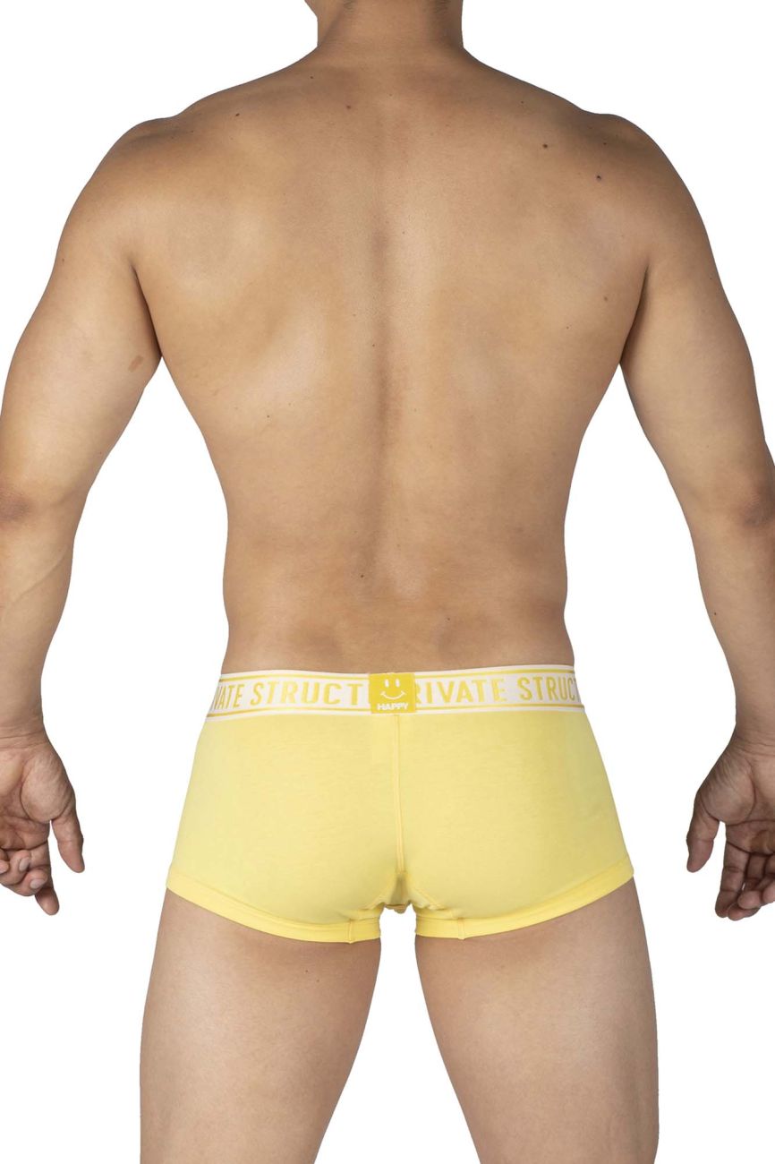 Premium Men's Mid Waist Trunks - 2 Pack Comfortable Underwear (Yellow & Blue) - Perfect for Gym, Travel & Everyday Wear