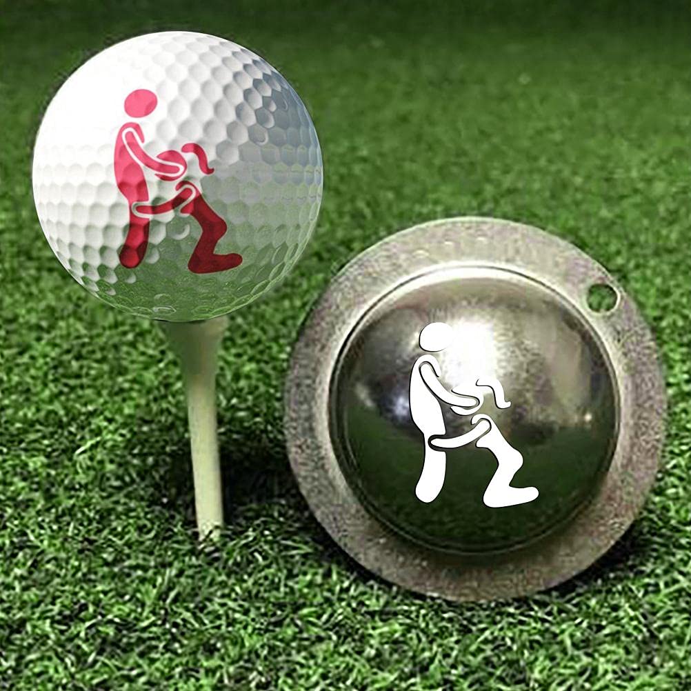 Stainless Steel Golf Ball Marker with Humorous Design - Alignment Tool for Men & Women | Perfect for Practice, Tournaments & Gifting