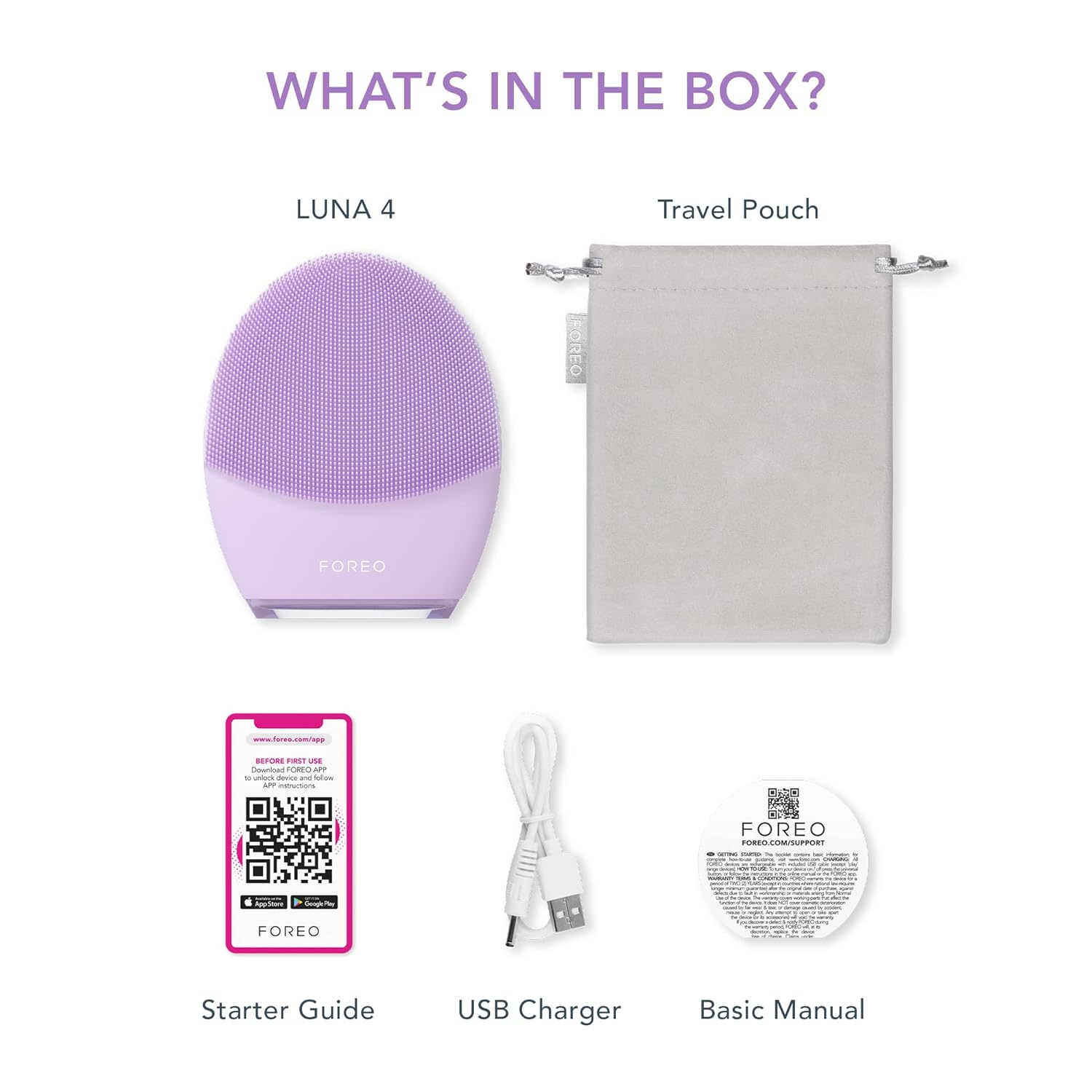 FOREO LUNA 4 - 2-in-1 Smart Facial Cleansing & Firming Device for Acne & Anti-Aging | Deep Pore Cleanser & Skin Tightening Massager | Perfect for Travel & Daily Skincare Routine