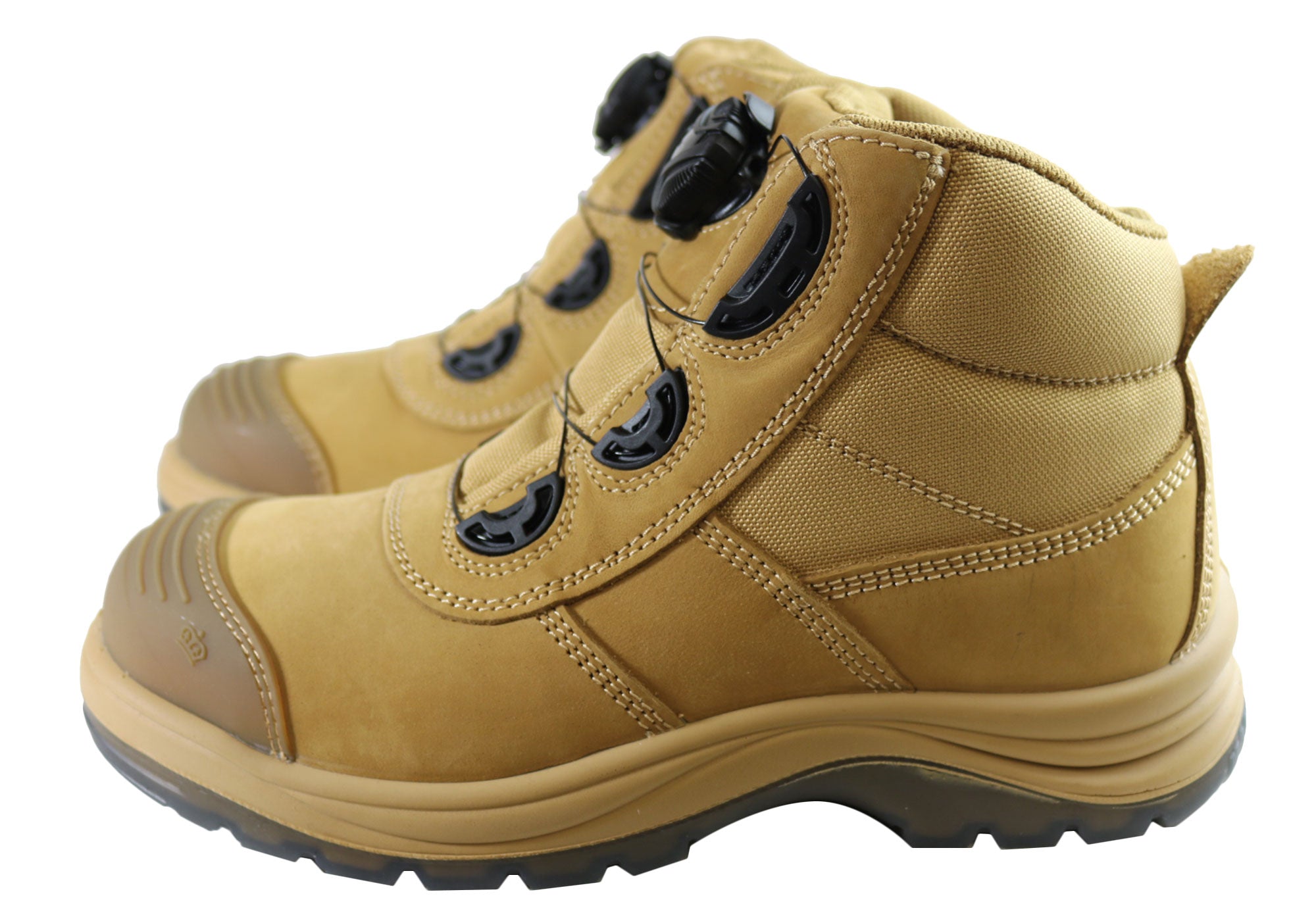 KingGee Tradie Boa Men's Steel Toe Cap Work Boots - Durable Safety Shoes for Construction, Warehouse & Outdoor Work | Slip Resistant & Comfortable for Long Shifts