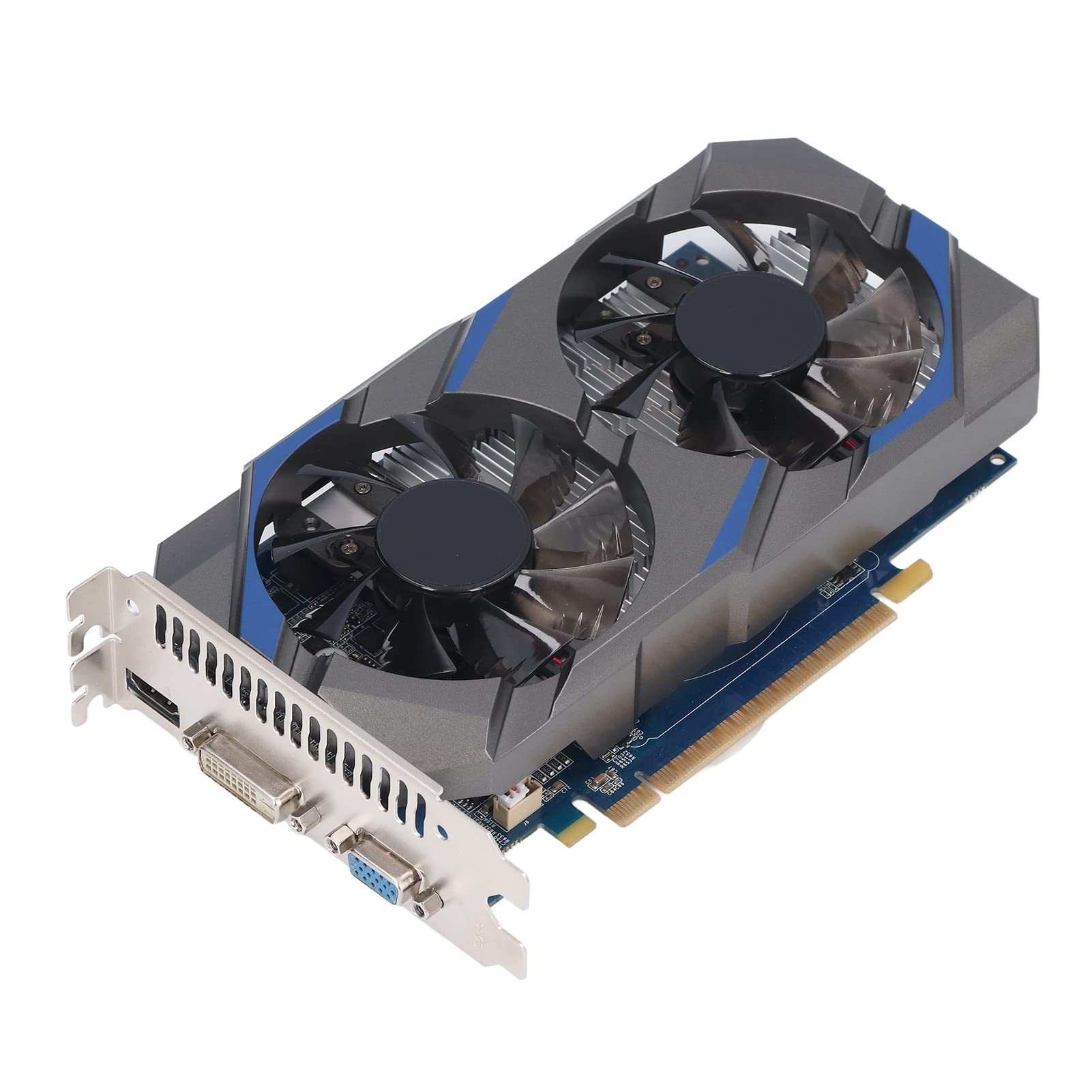 ASHATA GeForce GTX 750 Ti 2GB GDDR5 128Bit PCIe 3.0 Gaming Graphics Card with Dual Cooling Fans - DVI/VGA/HDMI Output, Low Noise PC Video Card for Gaming, Streaming & Home Theater PCs