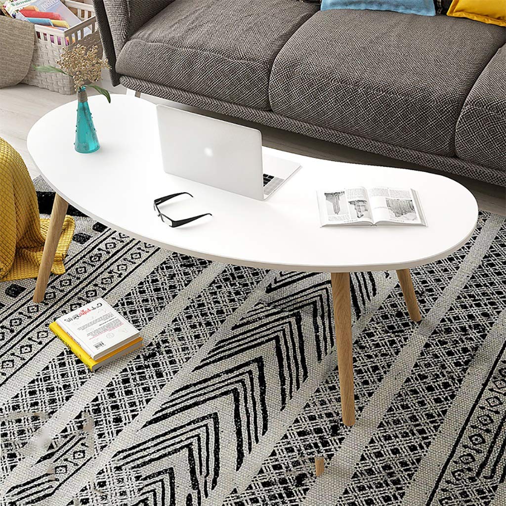 Solid Wood Coffee Table - Modern Side Table for Living Room, Bedroom, Balcony - Multi-Functional Study Desk & Laptop Table - 2 Stylish Colors (76 x 37 x 42cm) - Perfect for Small Spaces, Home Office & Cozy Reading Nooks