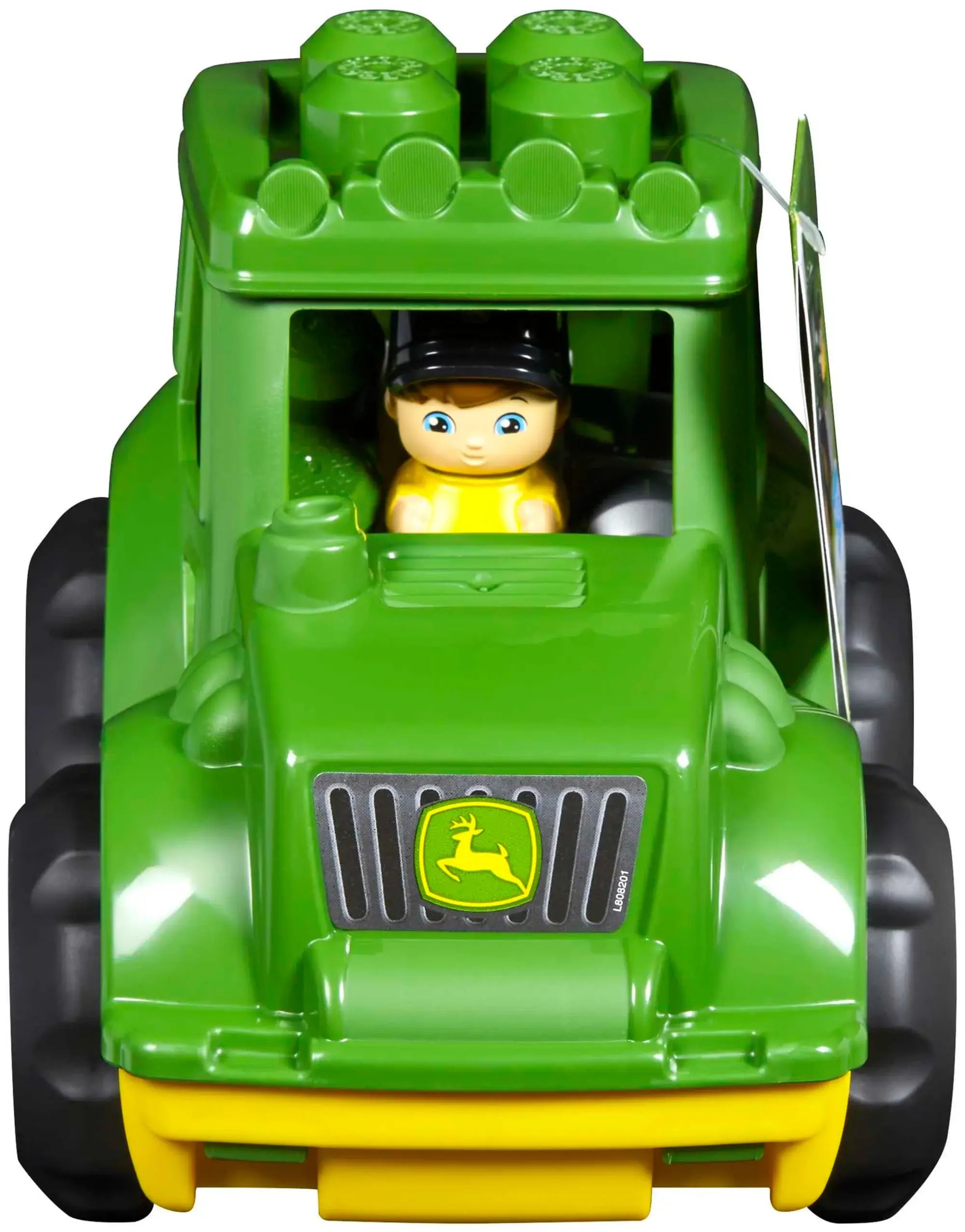 John Deere Lil' Tractor Building Blocks Toy by MEGA Bloks - STEM Learning Construction Set for Kids Ages 1-3 - Perfect for Farm-Themed Playtime & Early Childhood Development