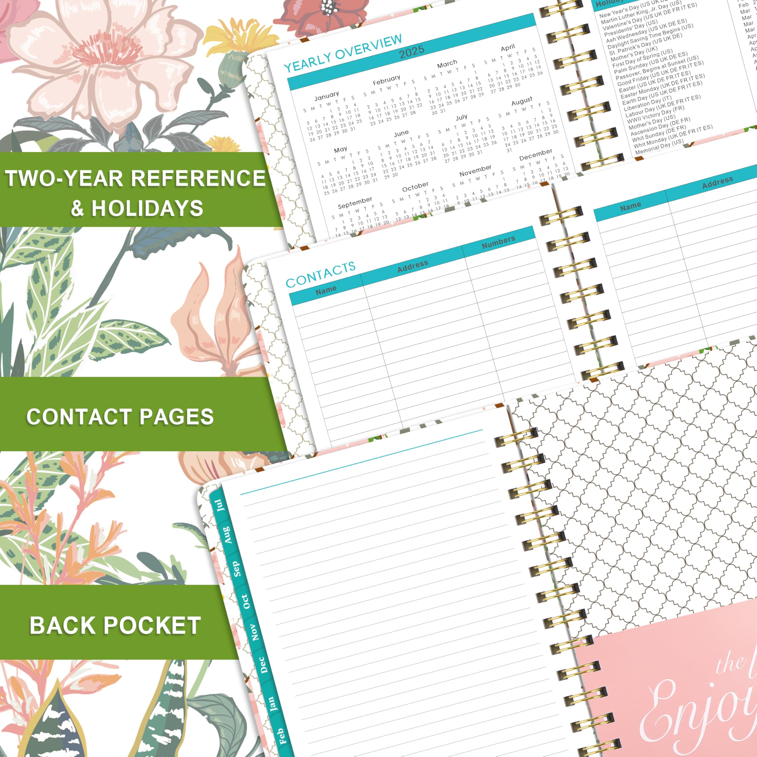 2025-2026 Academic Planner - Weekly & Monthly Planner from July 2025 to June 2026, 6.4