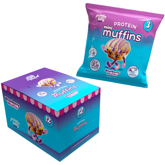 AP Prime Bites Mini Muffins - Delicious Bite-Sized Snacks for Kids Lunchboxes, After-School Treats & On-The-Go Breakfast (12 Pack)