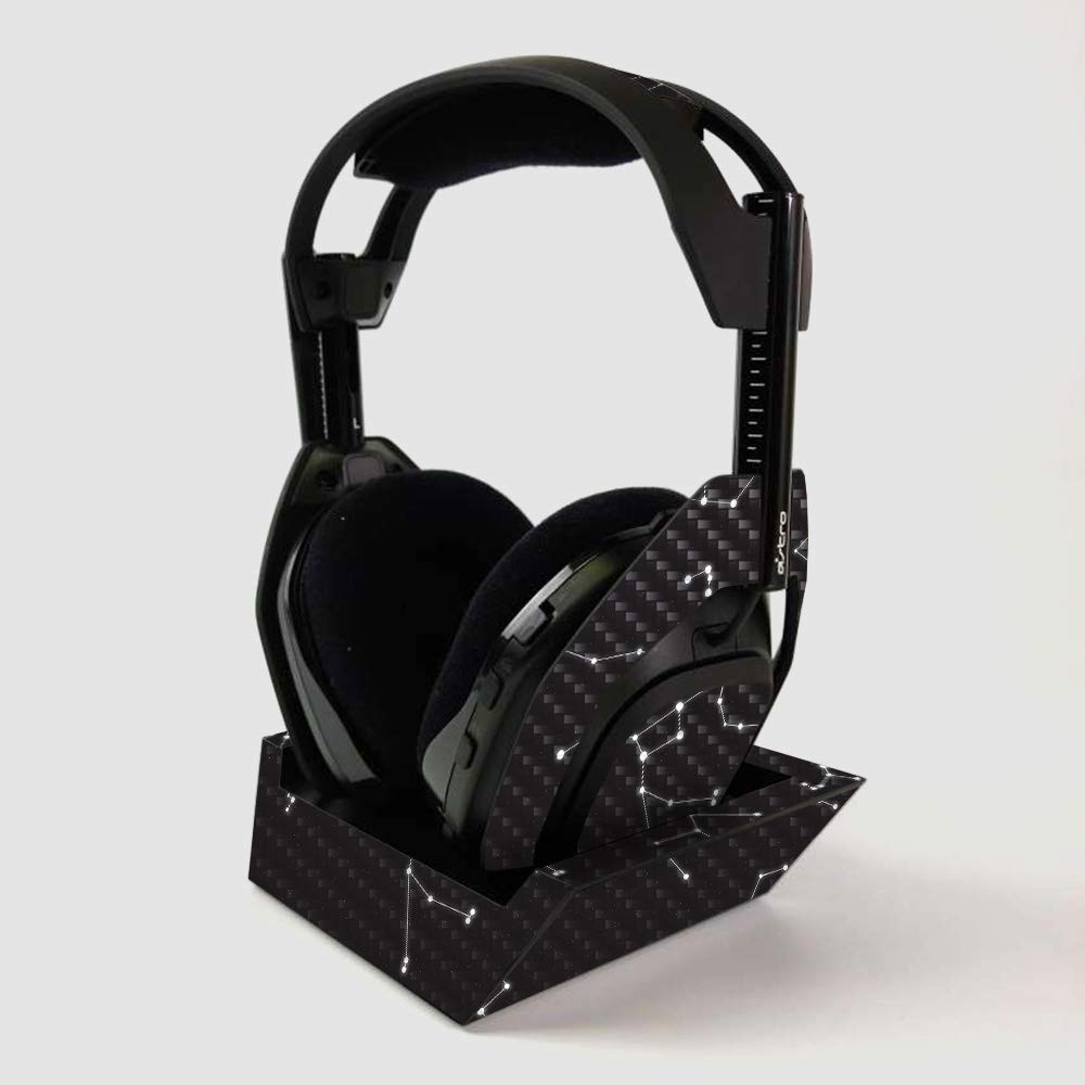 Premium Carbon Fiber Skin for ASTRO Gaming A50 Wireless Headset & Base Station - Constellations Design | Protective Durable Cover with Textured Finish | Easy to Apply | USA Made | Perfect for Gaming, Travel & Headset Protection