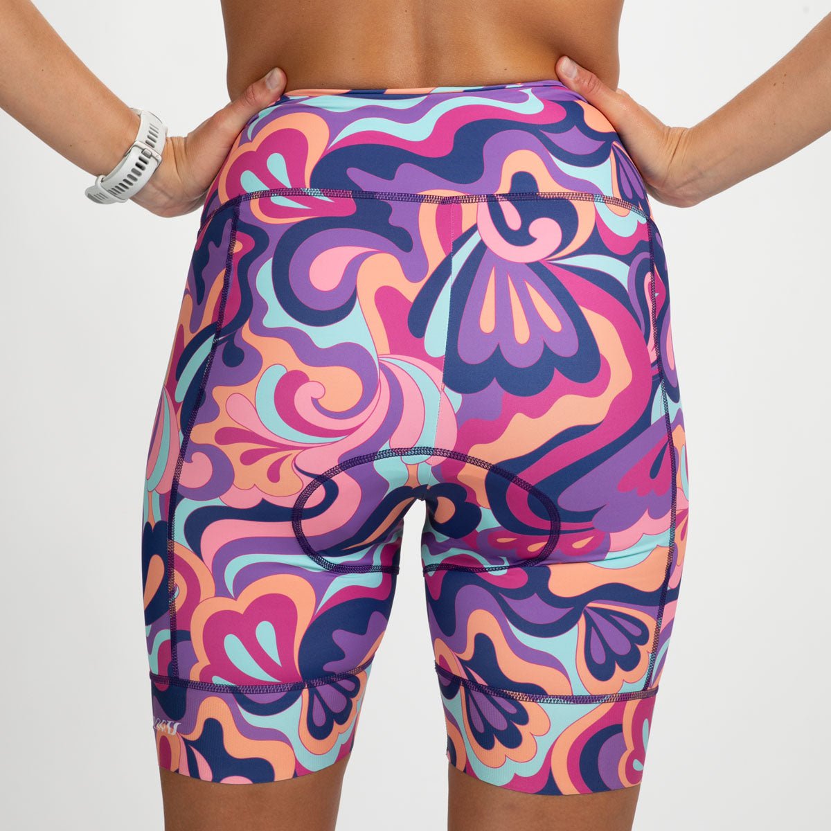 Women's High Waist Cycling Shorts - Breathable & Comfortable Workout Shorts for Biking, Running & Gym - La Mer Collection | Perfect for Spin Class, Outdoor Activities & Athletic Wear