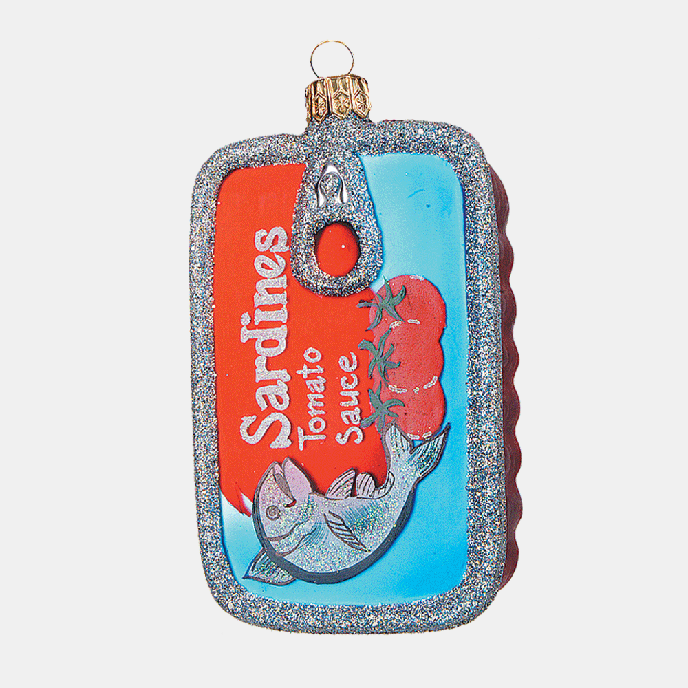Premium Sardine Can Ornament - Unique Home Decor for Kitchen, Bathroom & Office - Perfect Gift for Seafood Lovers & Fishing Enthusiasts
