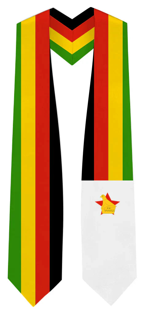 International Flag Graduation Stole - Multicolor Sash for Graduation Ceremony - Perfect for High School & College Commencement