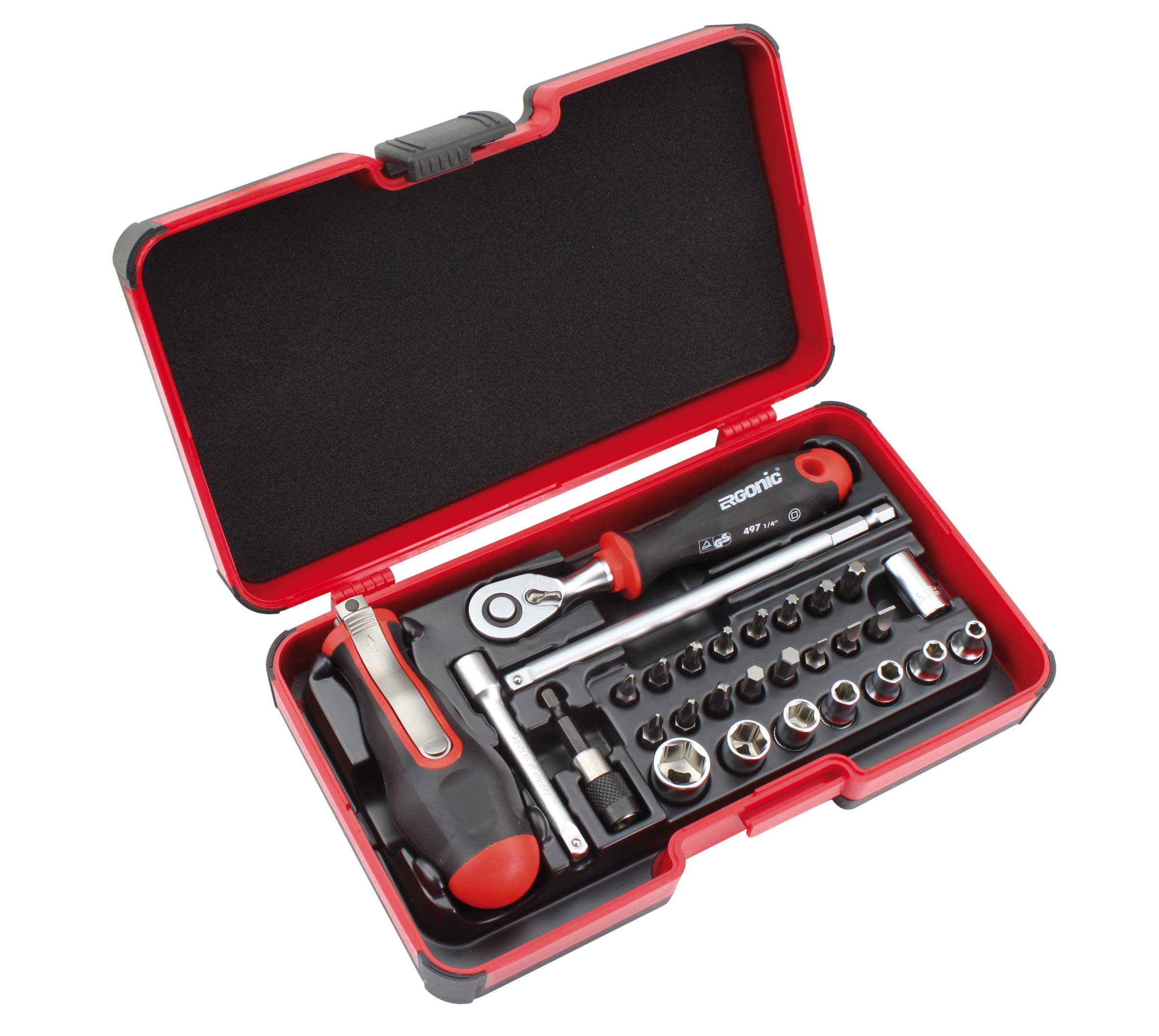 Felo Smart II 29-Piece Multi-Function Screwdriver Set with Interchangeable T-Handle & Bits - Perfect for DIY Home Repairs, Electronics, and Automotive Maintenance