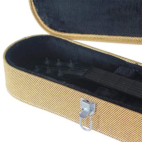Premium Hard-Shell Electric Guitar Case with Bulge Surface - Yellow | Fast 3-7 Day US Delivery | Perfect for Touring Musicians & Home Storage