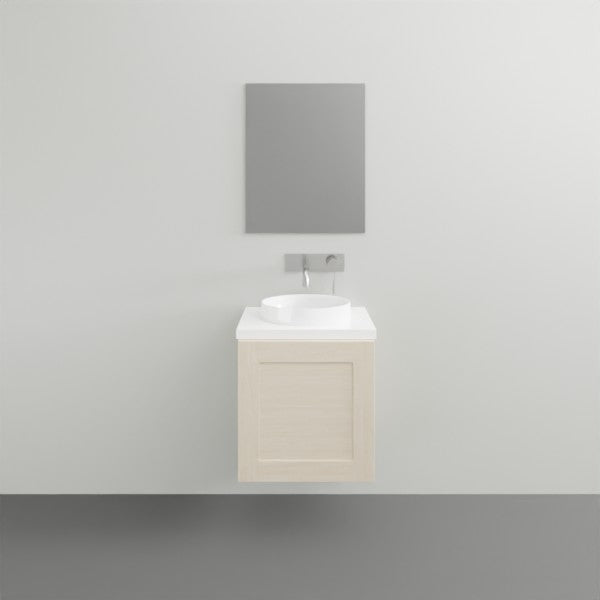 ADP London Mini Wall Hung Vanity - Modern Bathroom Sink Cabinet with Storage | Perfect for Small Spaces, Apartments & Powder Rooms