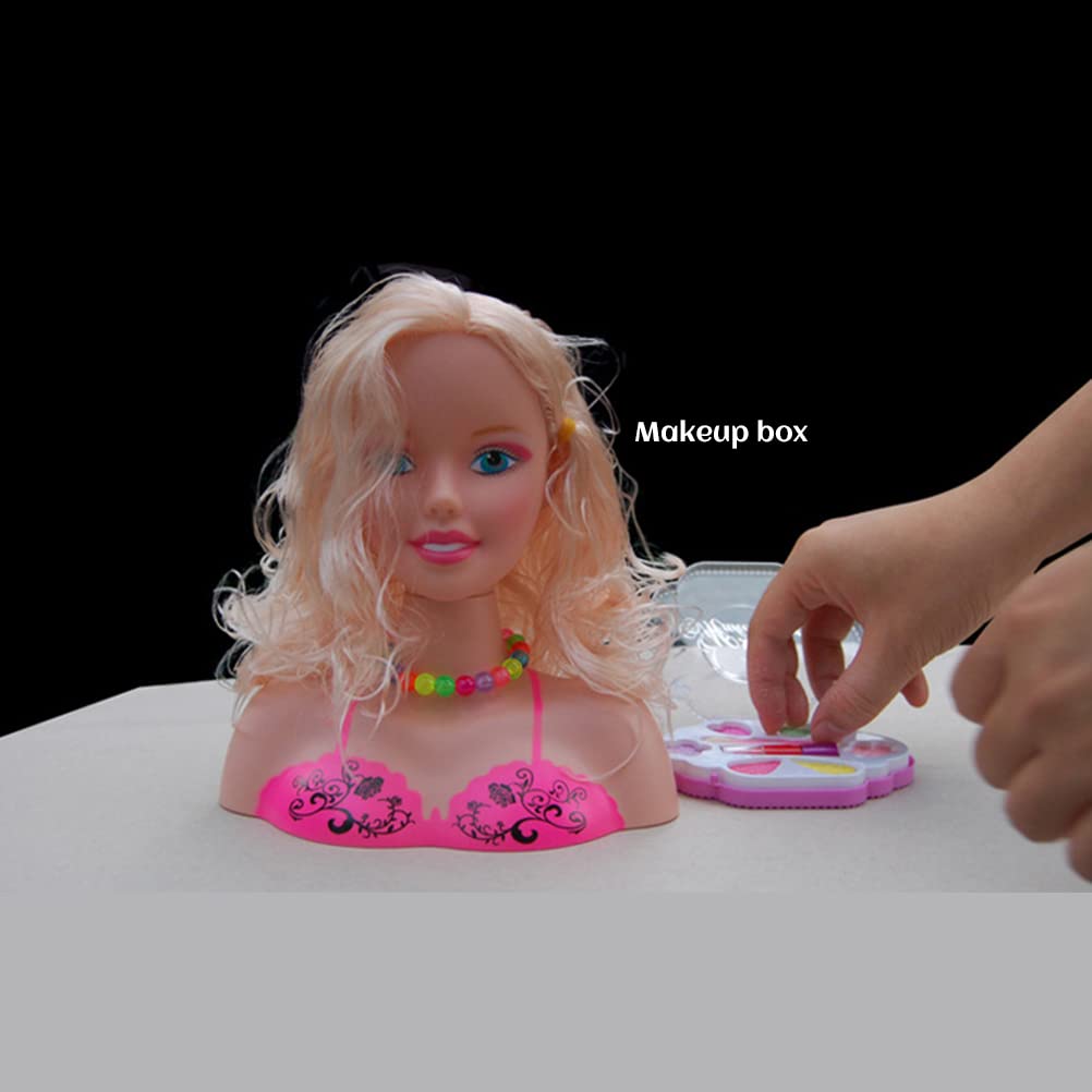 17Pcs Kids Hairdressing Toy Set - Pretend Play Makeup Doll for Girls | Gift & Educational Fun